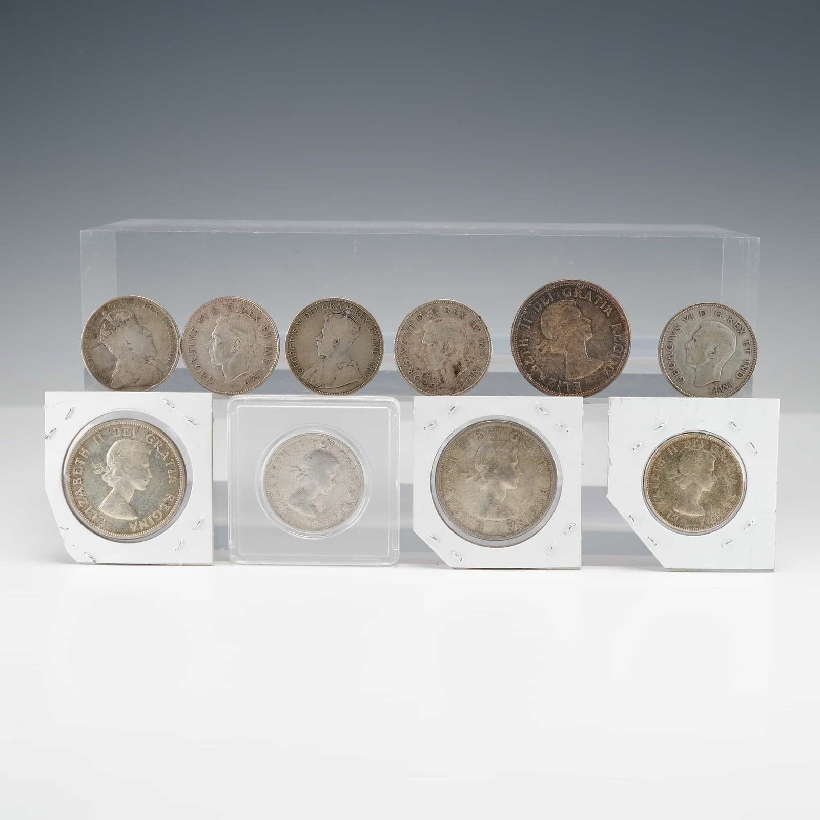 10pc CAN and Newfoundland Silver Coin Group (1 of 3)