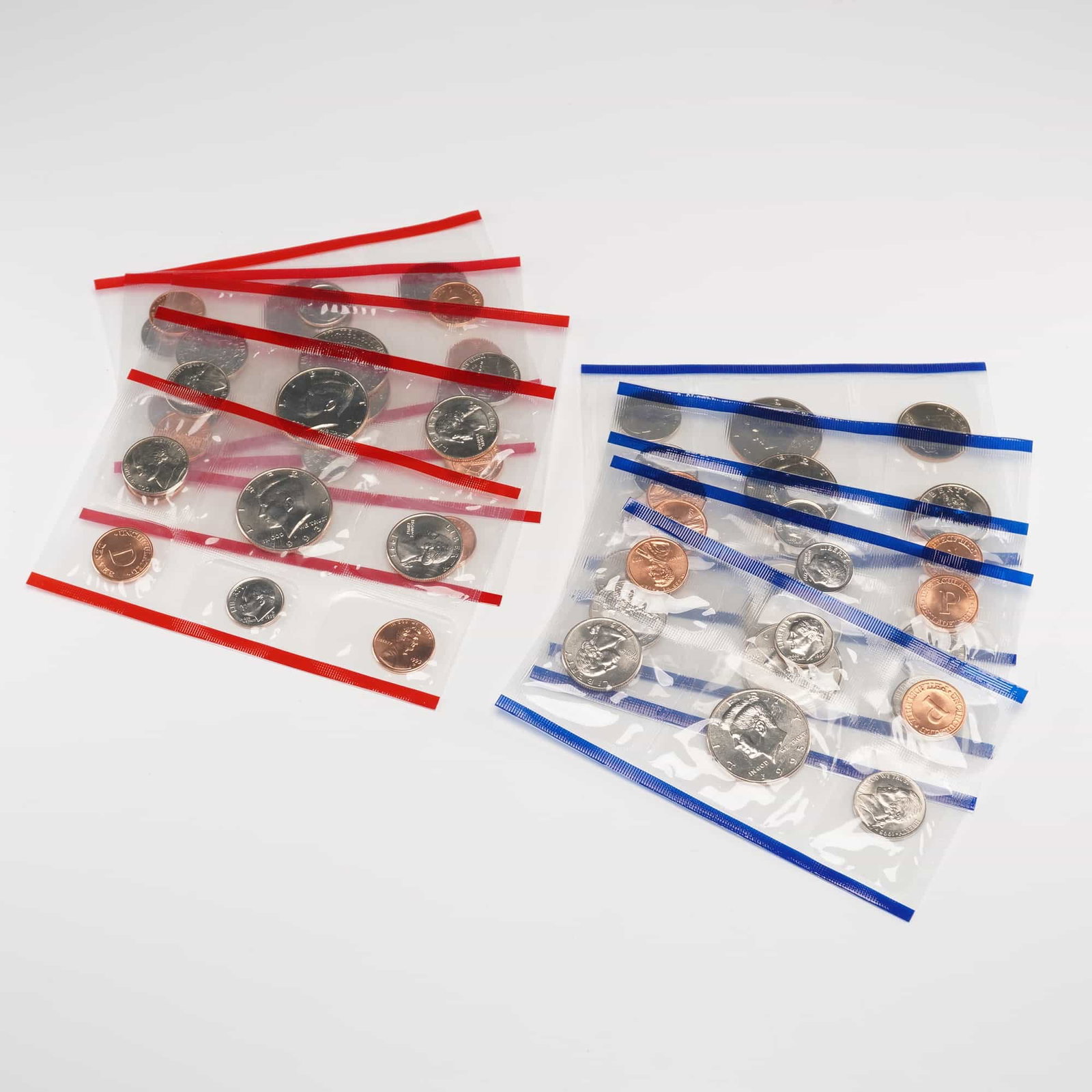 11pc 1993 - 1997 U.S. Mint Uncirculated Five-Coin Sets + Roosevelt Dime (1 of 9)