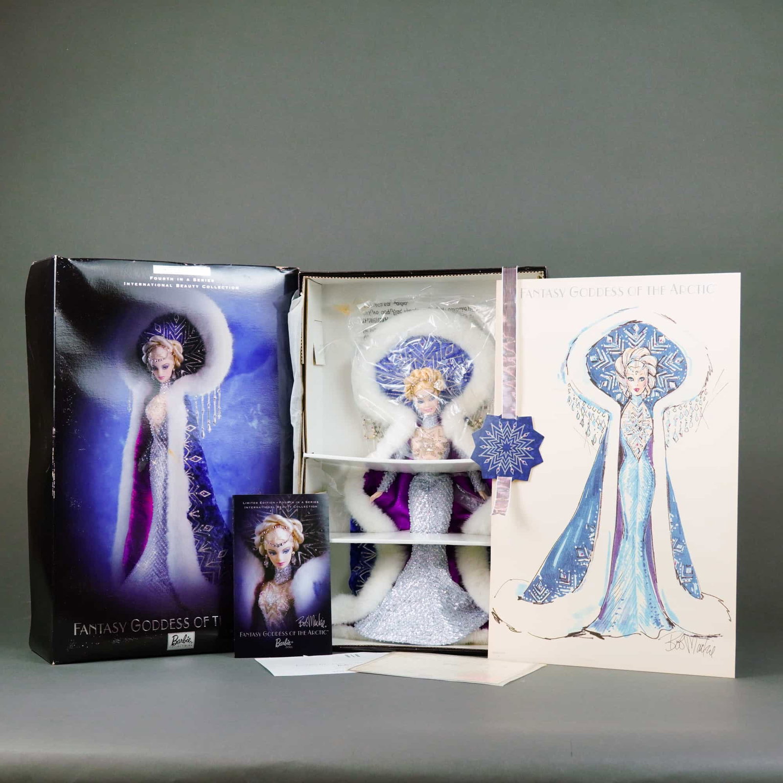 Mattel Bob Mackie Fantasy Goddess of the Arctic Barbie Doll, 12 Inches (1 of 3)