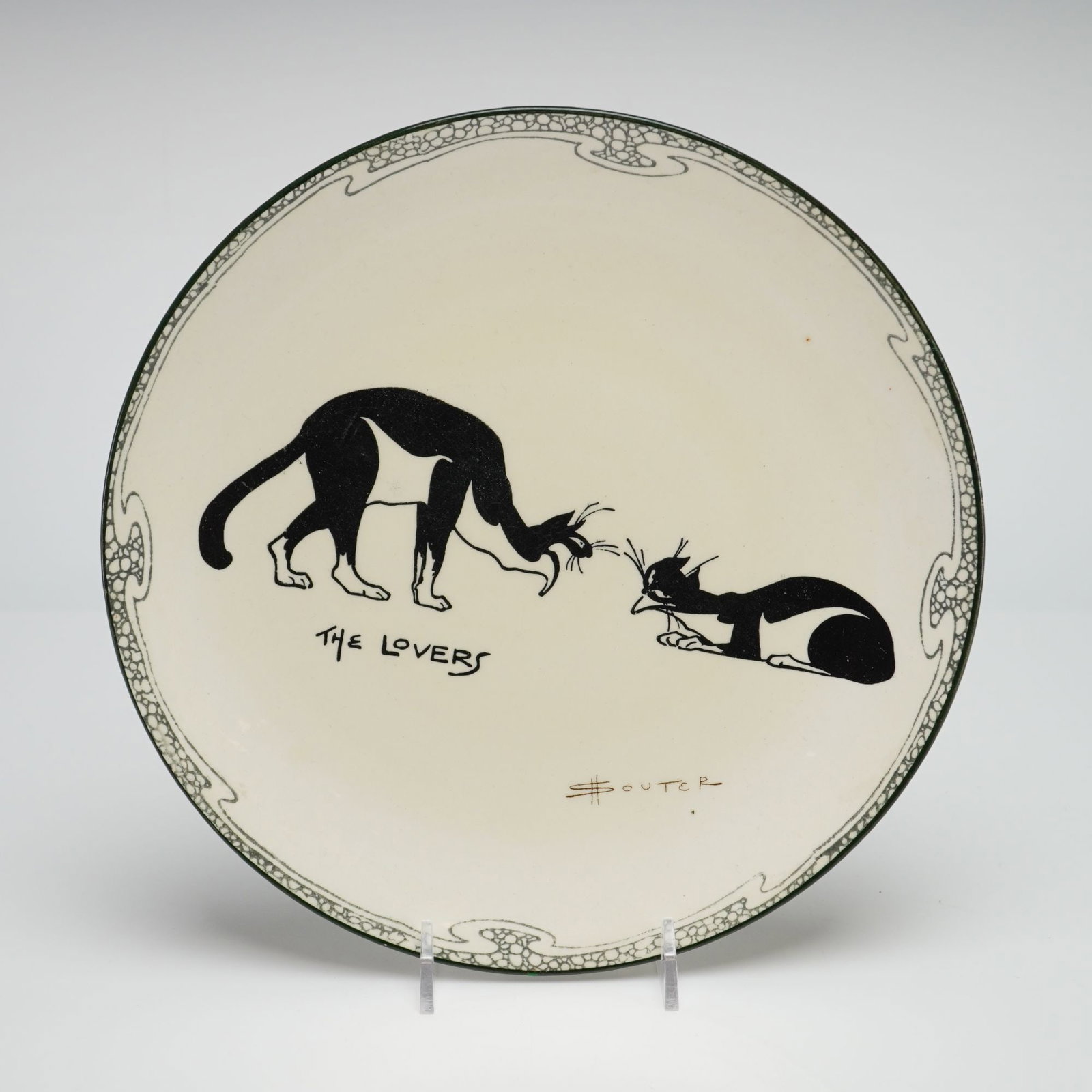 Royal Doulton by David Henry Souter Kateroo Series Ware Plate, The Lovers (1 of 3)