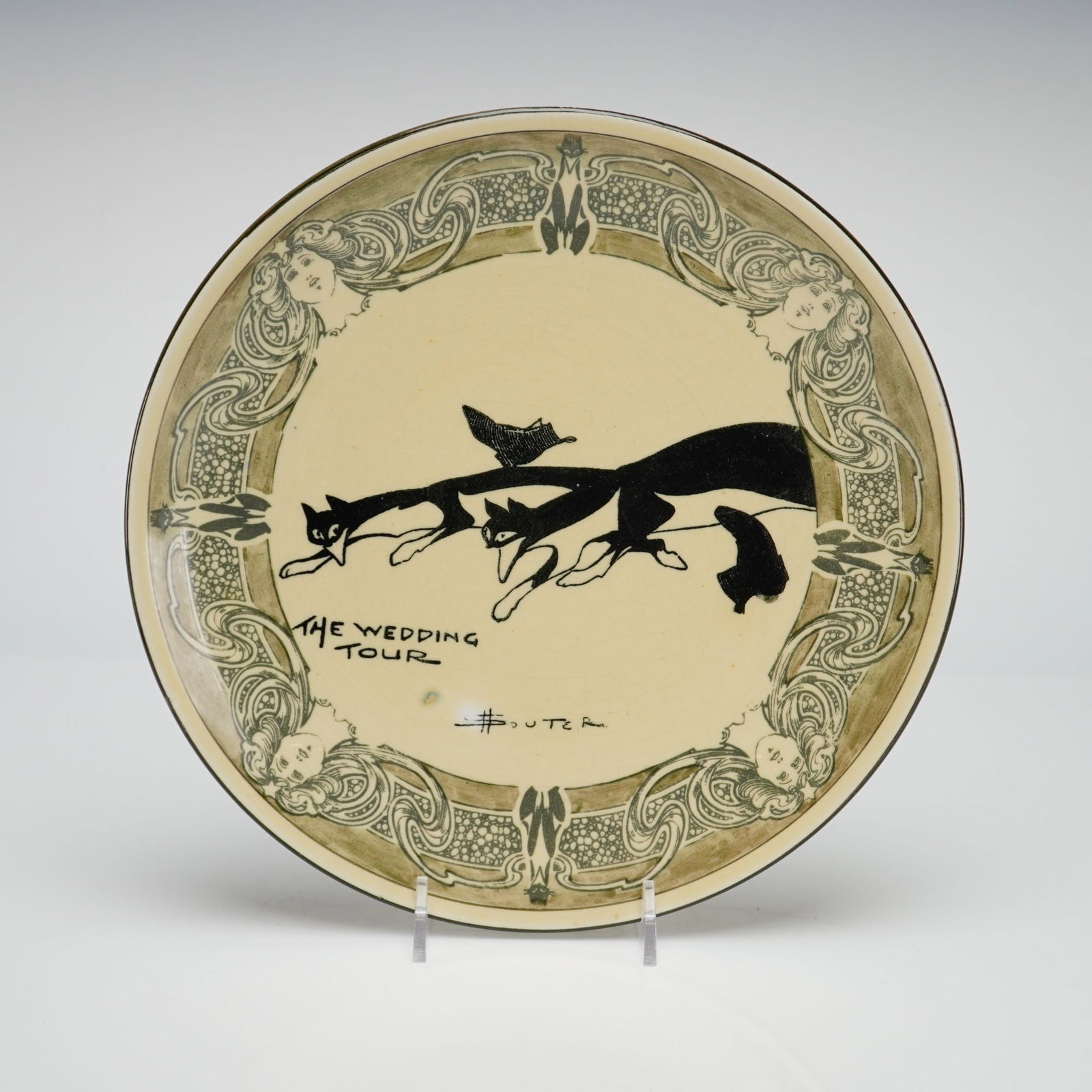 Royal Doulton by David Henry Souter Kateroo Series Ware Plate, The Wedding Tour (1 of 3)