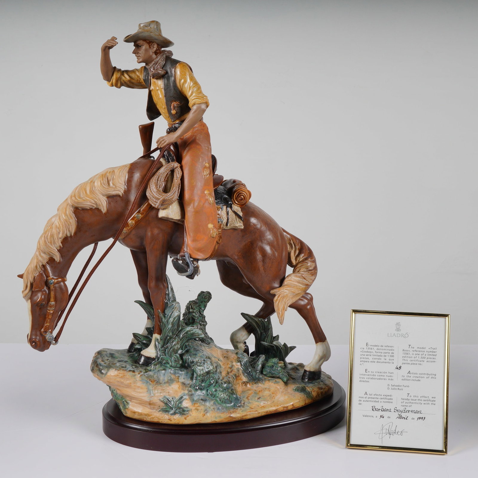 Lladro Trail Boss Limited Edition Porcelain Figurine 1013561 (1 of 4)