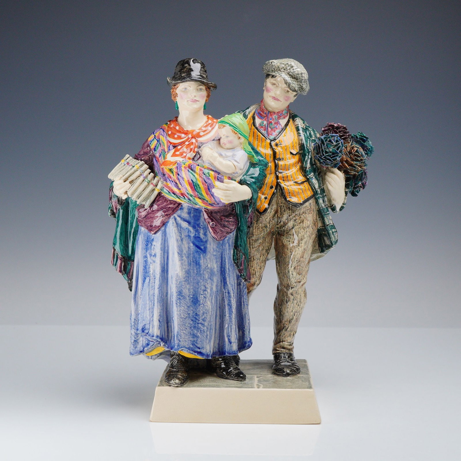 Charles Vyse Chelsea English Pottery Figure The Gypsies 1925 (1 of 3)