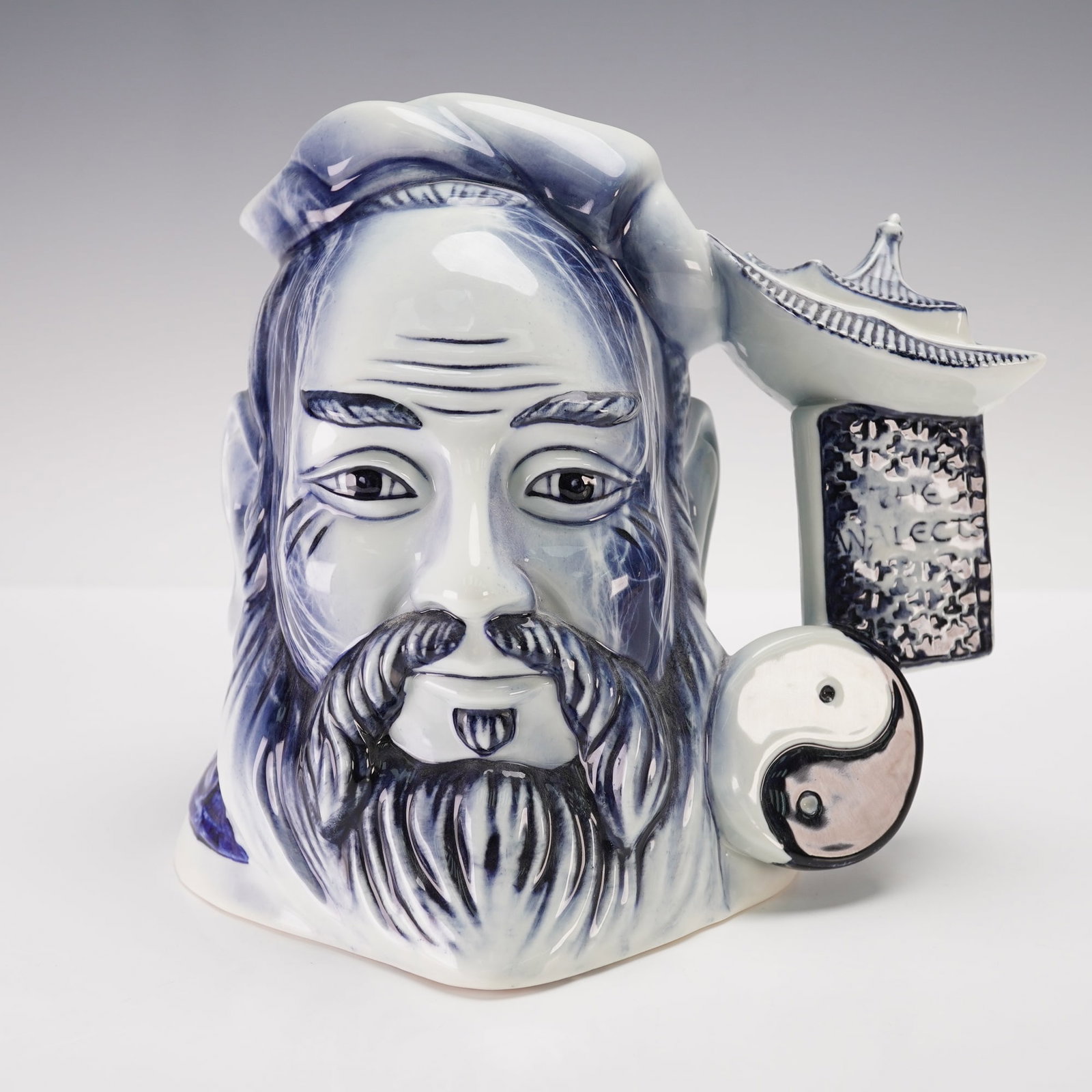 Royal Doulton Factory Proof Blue Flambe Colorway Character Jug, Confucius (1 of 3)