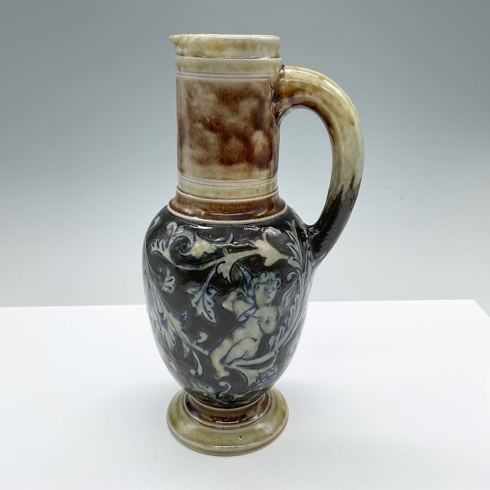Antique Martin Brothers Stoneware Putti Pitcher (1 of 5)
