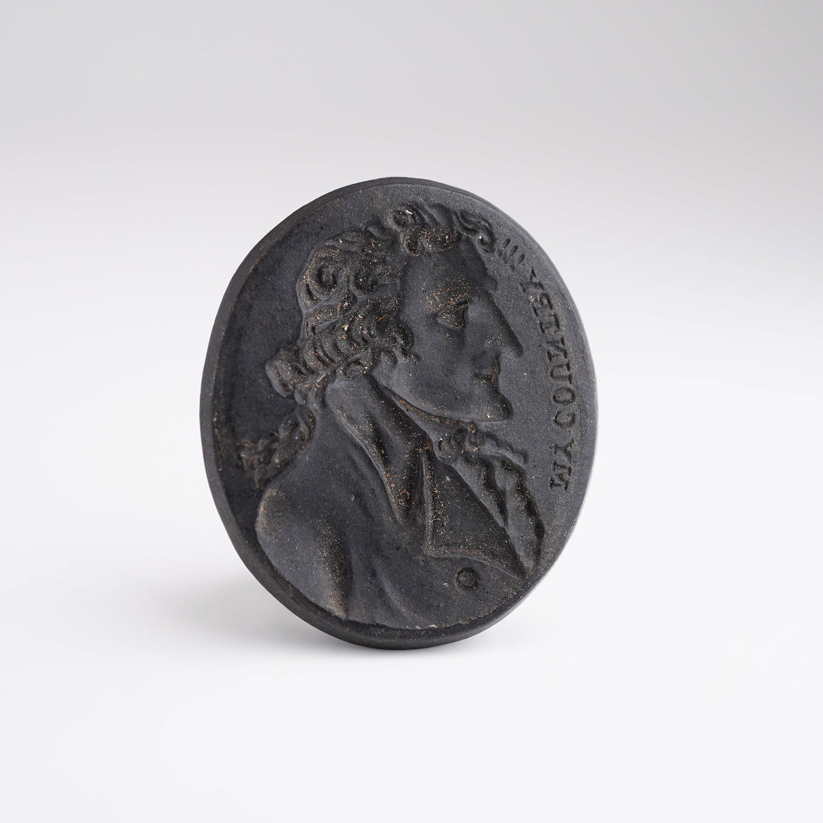 Wedgwood Black Basalt Oval Intaglio Seal of Thomas Paine (1 of 3)
