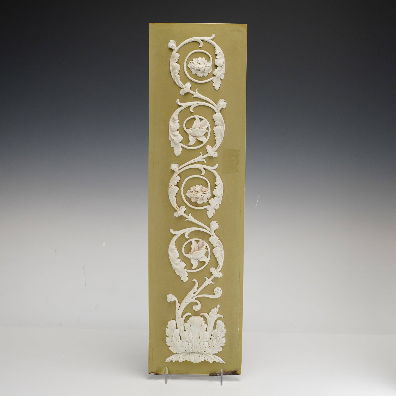 Wedgwood Sage Green Jasperware Relief Plaque from the Rubin Collection (1 of 4)