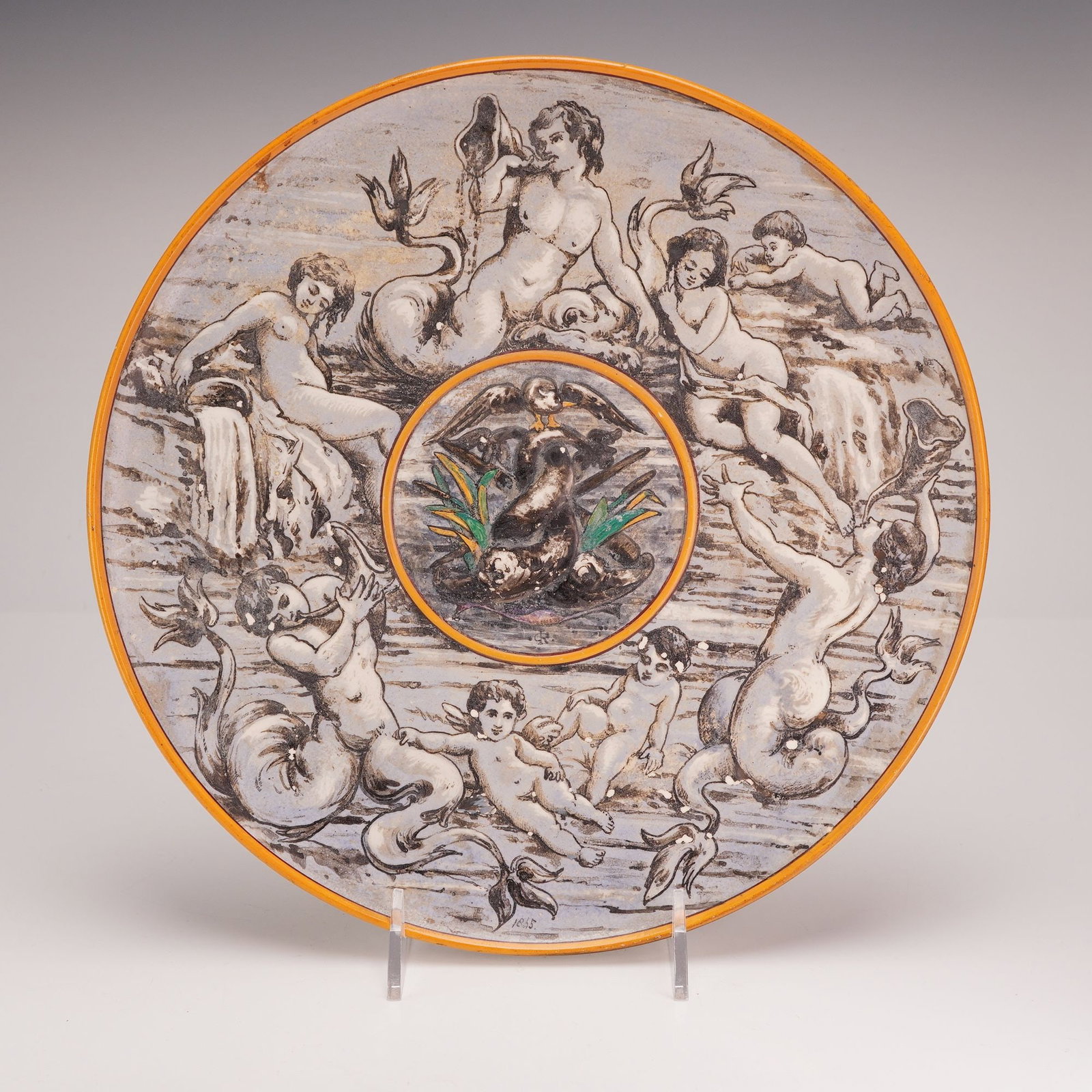 Wedgwood Whiteware Mythological Charger by J.D. Rochfort, London, 1865 (1 of 4)