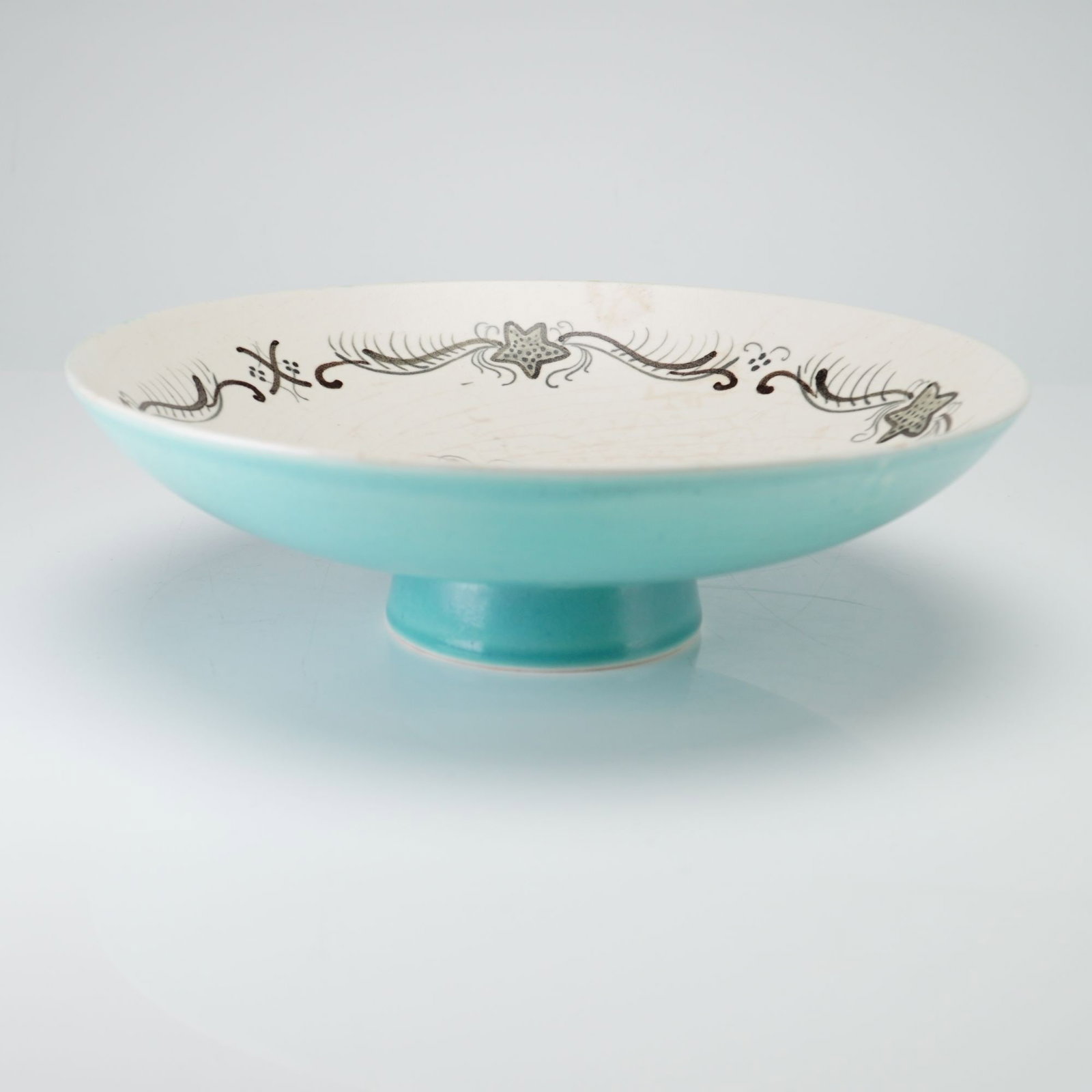 Wedgwood & Barlaston Ceramic Compote Bowl with Nautical Theme (1 of 1)