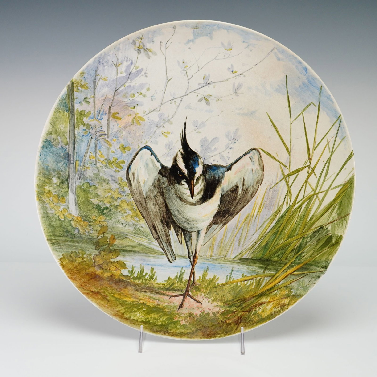 Wedgwood Hand-Painted Earthenware Lapwing Bird Wall Platter (1 of 4)