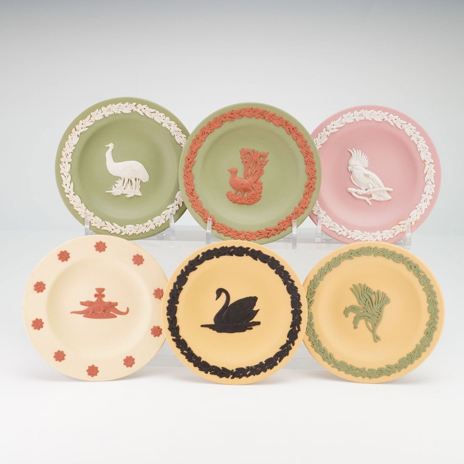 6pc Wedgwood Jasperware Australian Animal Series Pin Dishes (1 of 2)