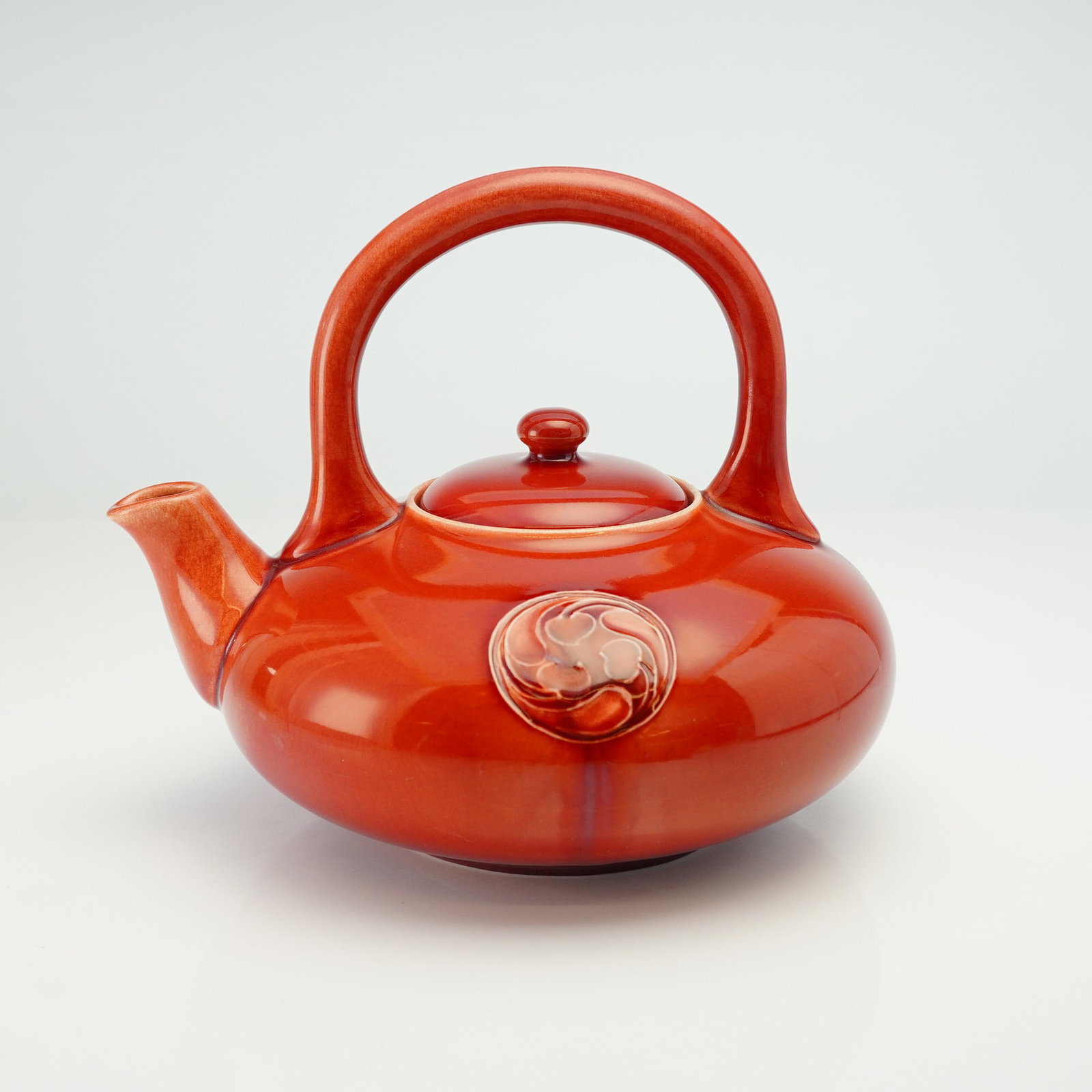 Moorcroft Pottery Red Flamminian Teapot (1 of 5)