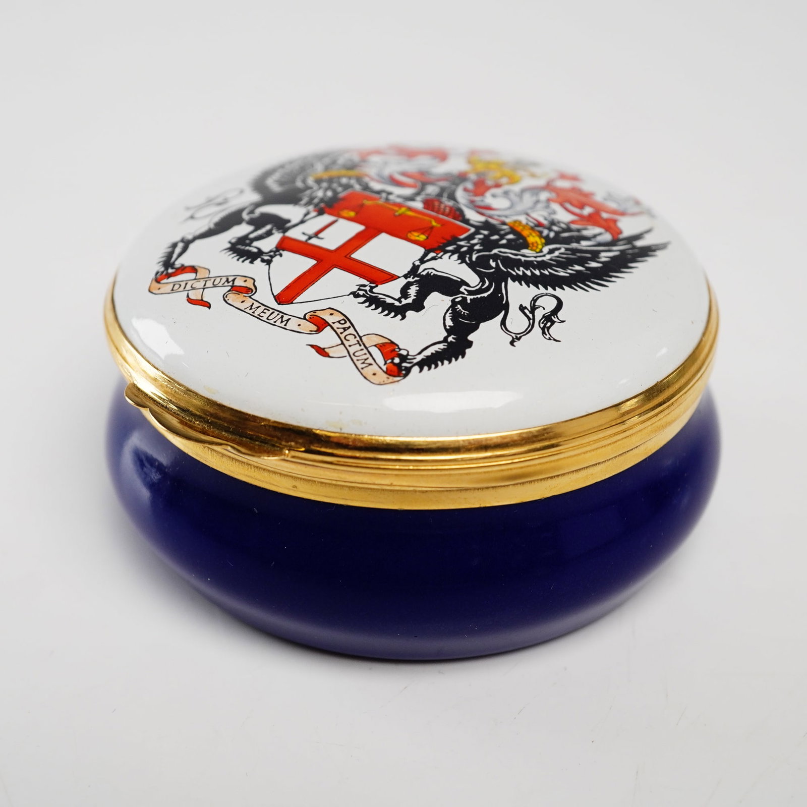 Crummles Handpainted English Enamel Treasure Box, London Stock Exchange (1 of 6)