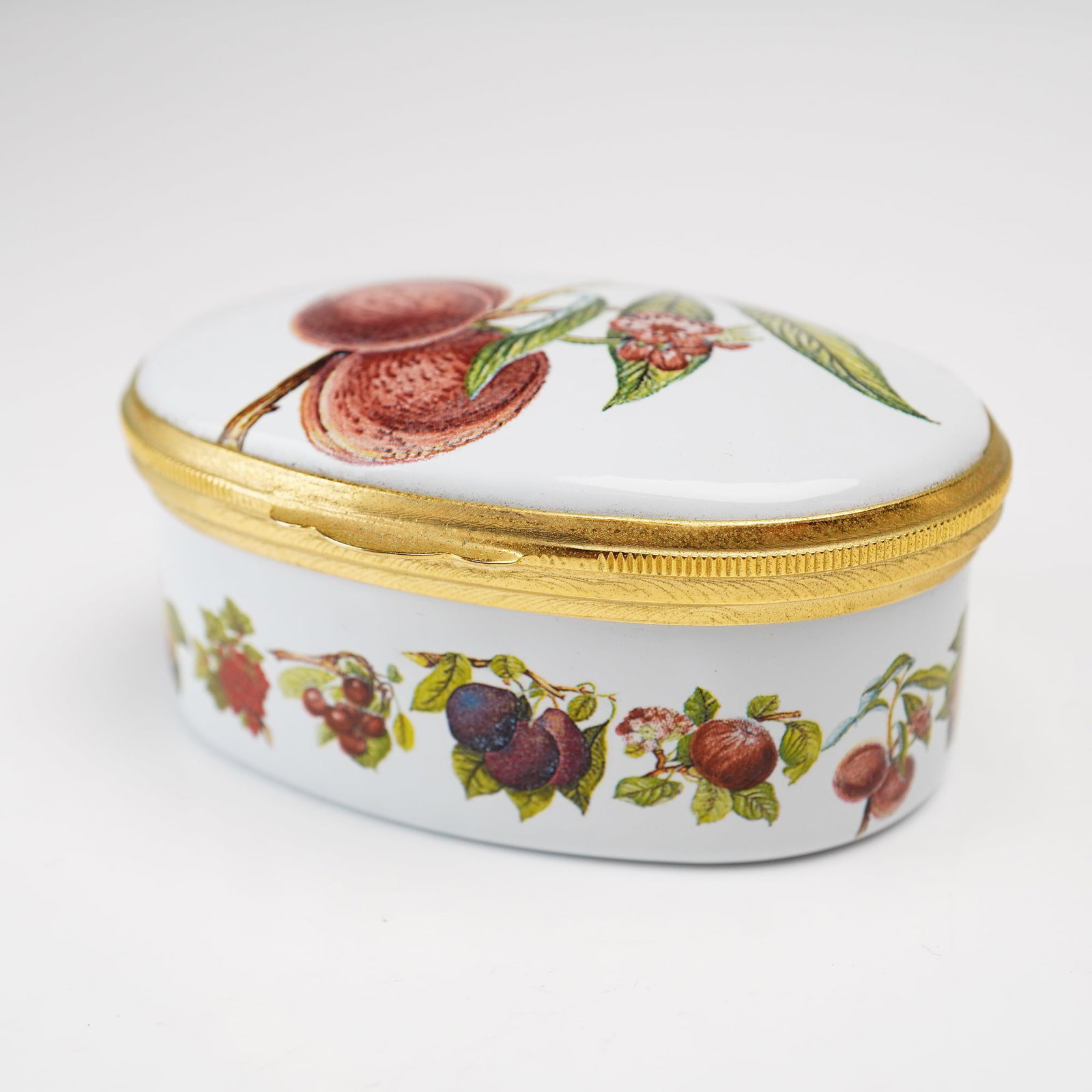 Portmeirion Britain Hinged Enamel Treasure Box, Pomona Grimwood's Royal Georgel (1 of 5)