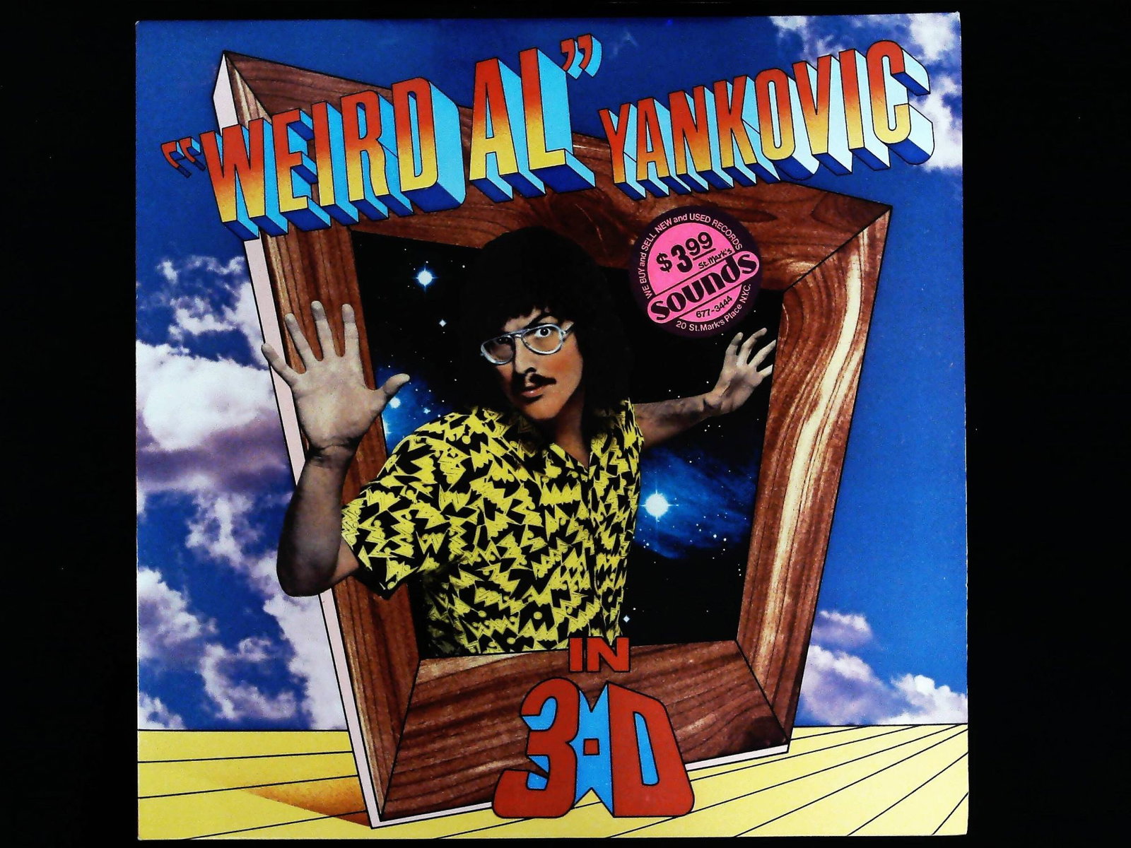 A Pair of "Weird Al" Yankovic In 3-D 1984 Vinyl LP and Sleeve (1 of 3)
