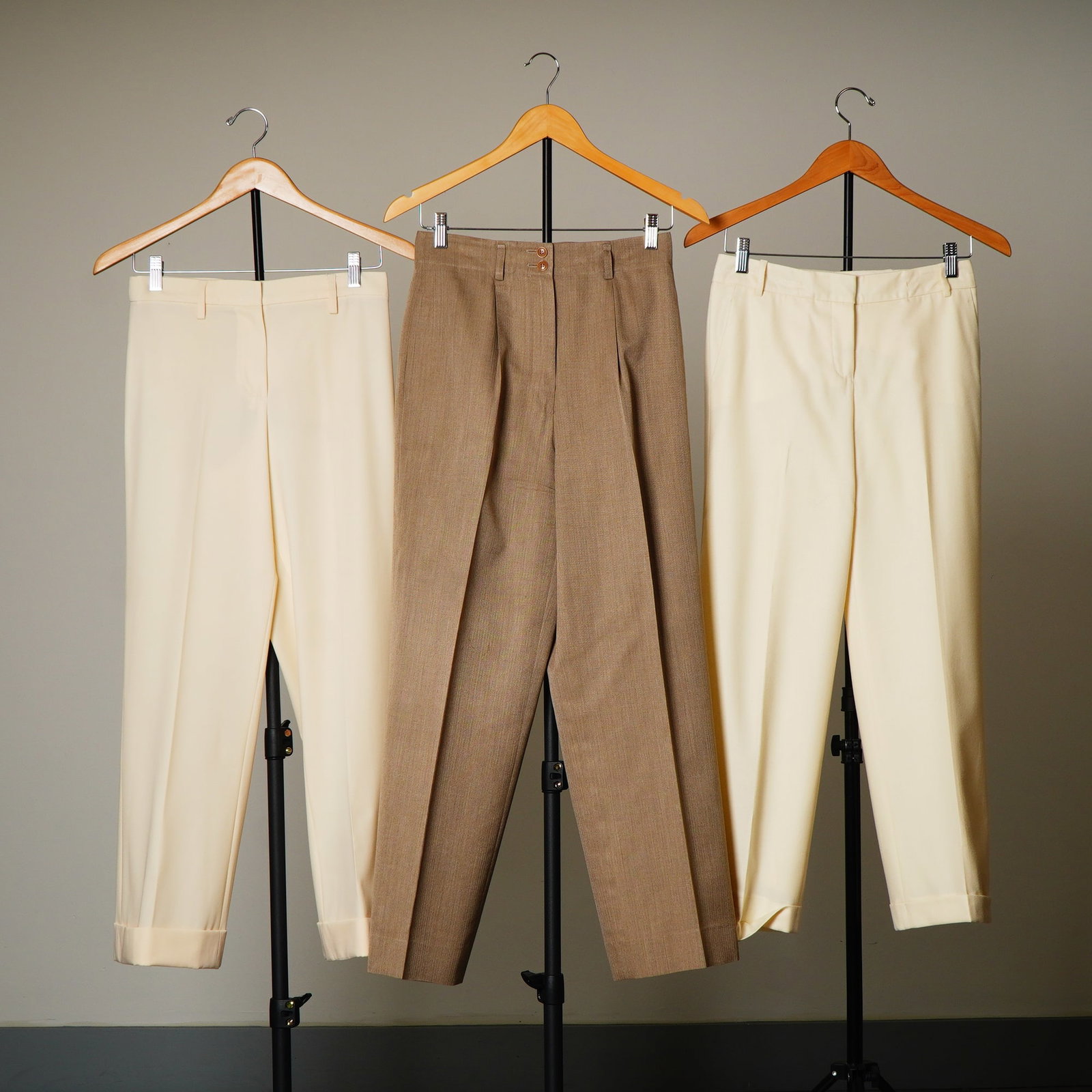 3pc Italian Designer Trousers by Luciano Barbera, Loro Piana, and OGGI Miami Beach (1 of 5)
