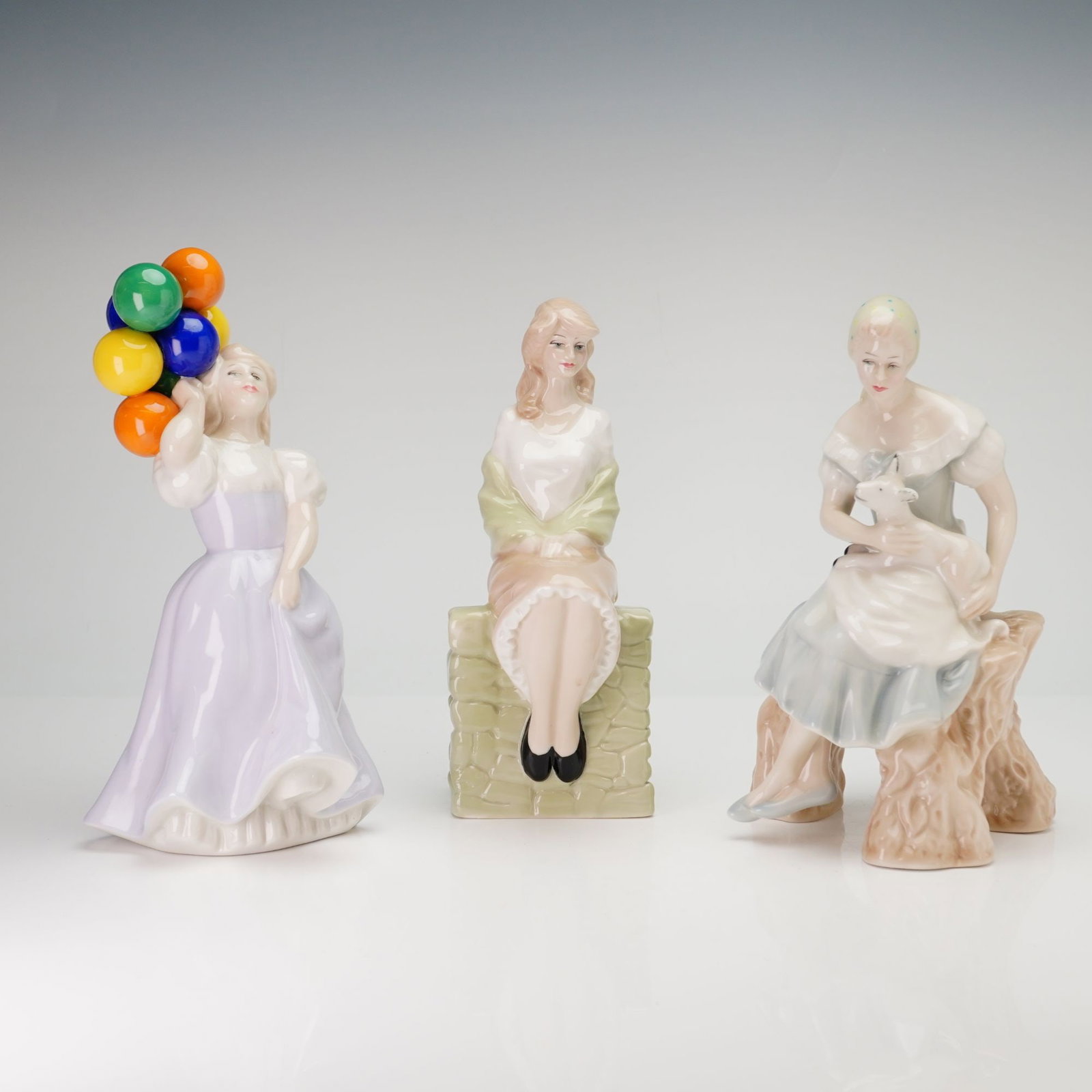 Three Royal Doulton Reflections Series Porcelain Figurines (1 of 3)
