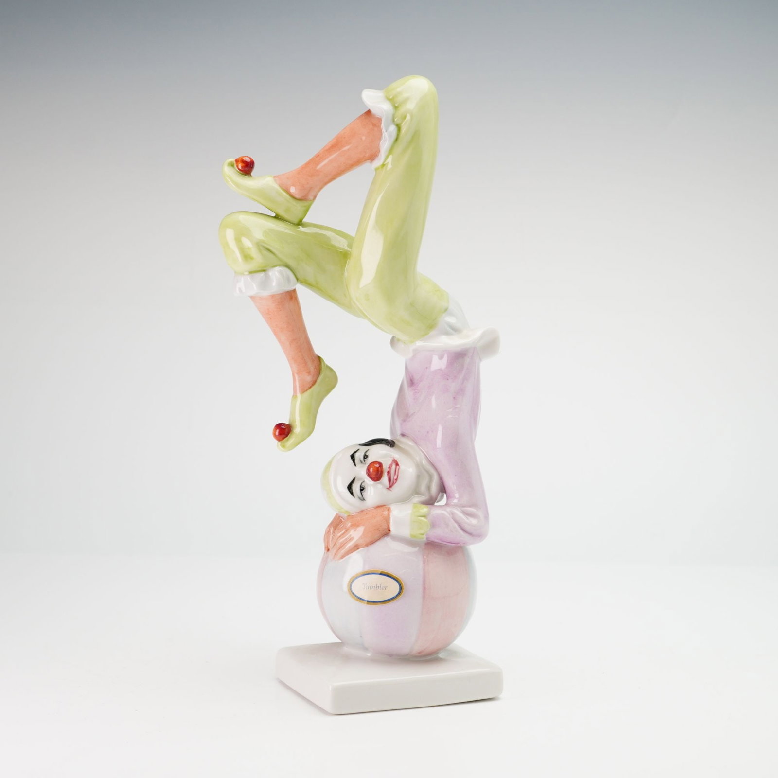 Royal Doulton Reflections Tumbler Clown Figurine HN 3183 (1 of 4)