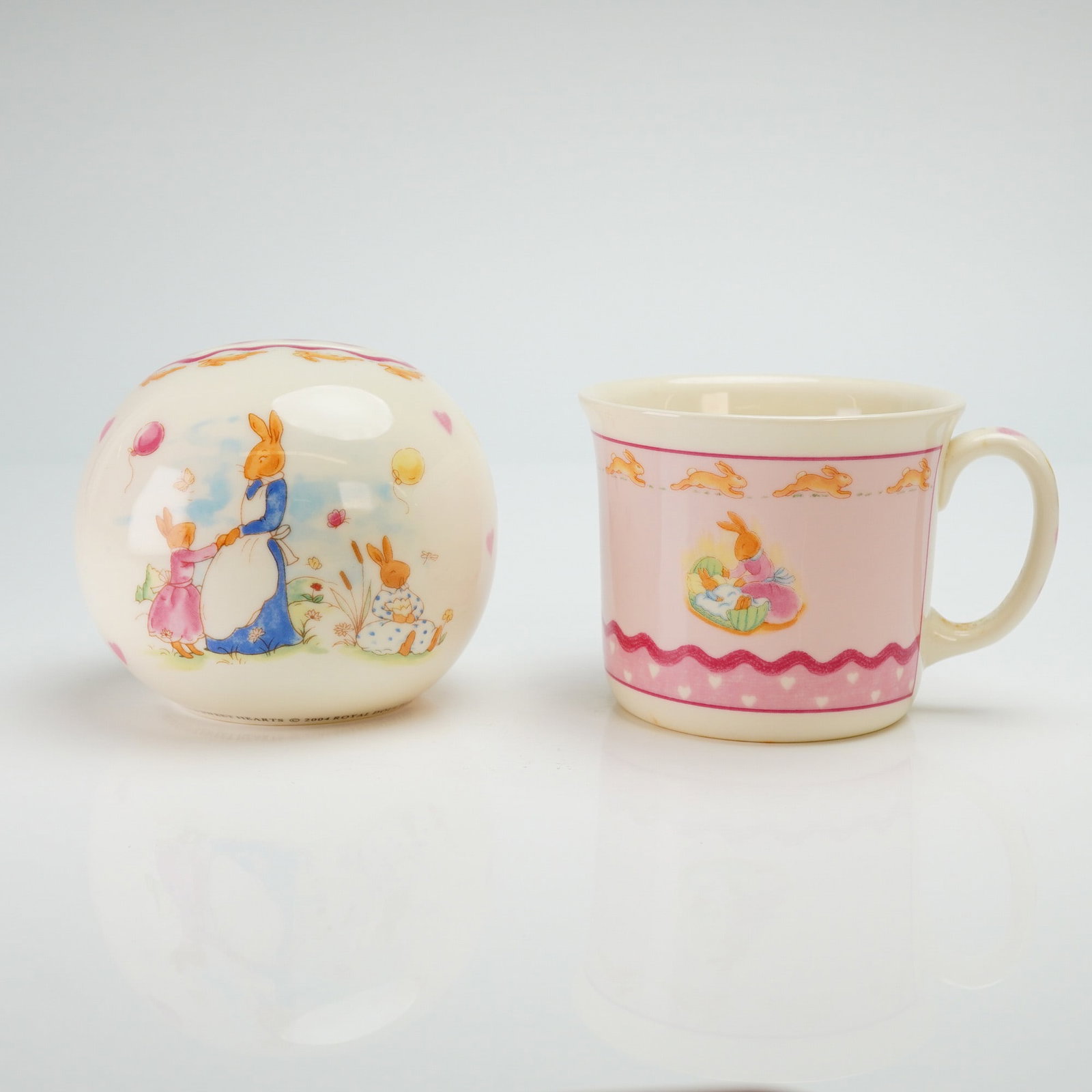 Two Royal Doulton Bunnykins Bone China Money Ball and Mug (1 of 4)