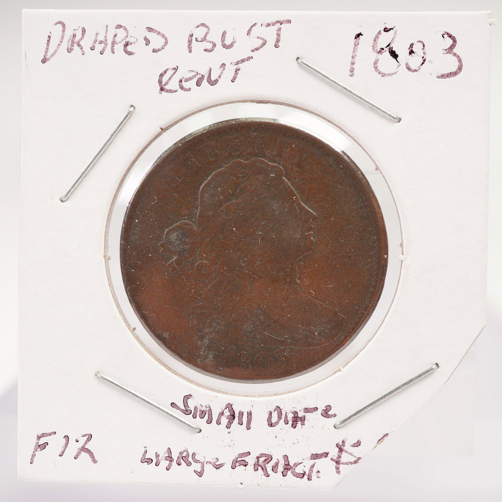 1803 United States Draped Bust One Cent Coin (1 of 3)