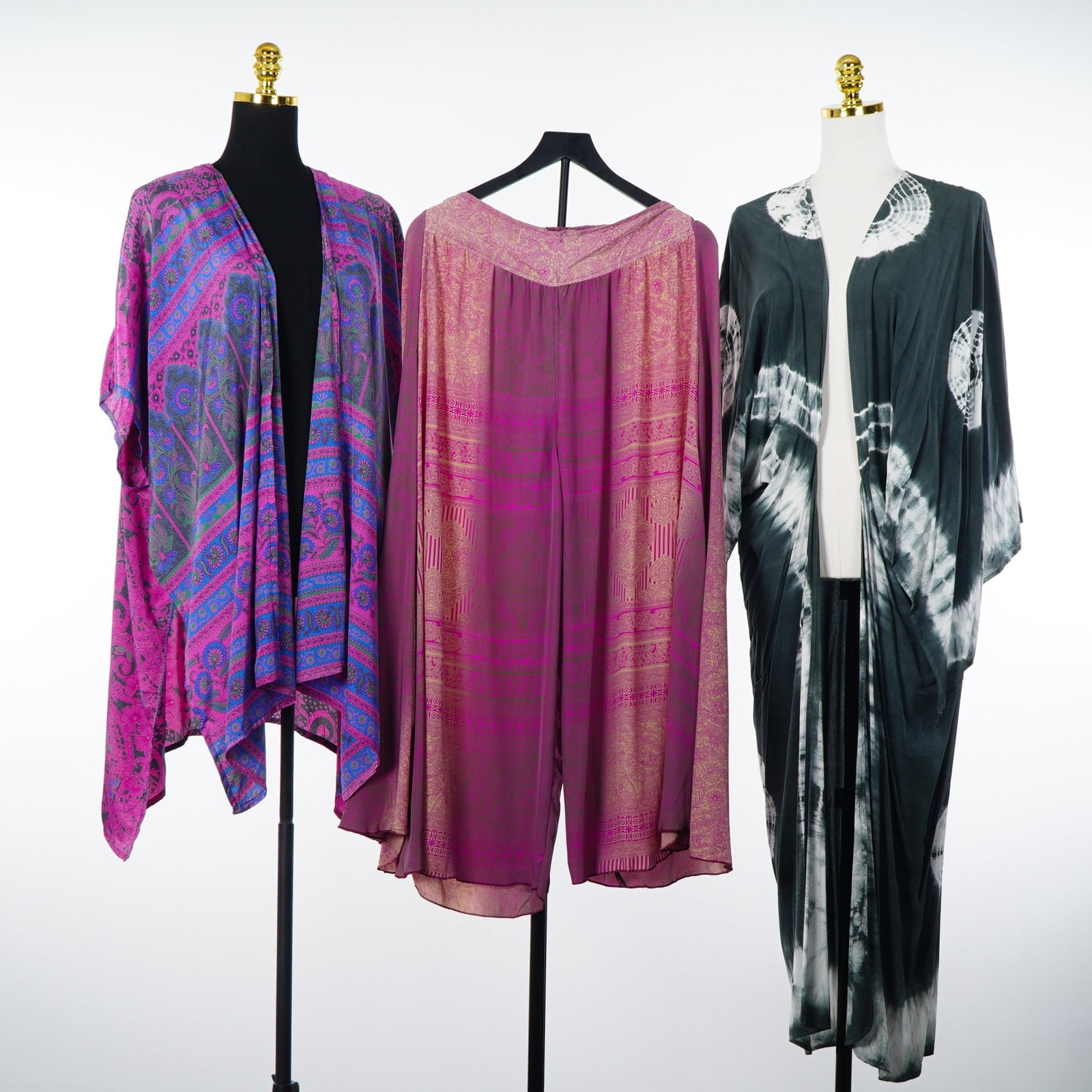 Three Pieces of Contemporary Bohemian Style Clothing Including Mustard Seed Tie-Dye Duster (1 of 5)