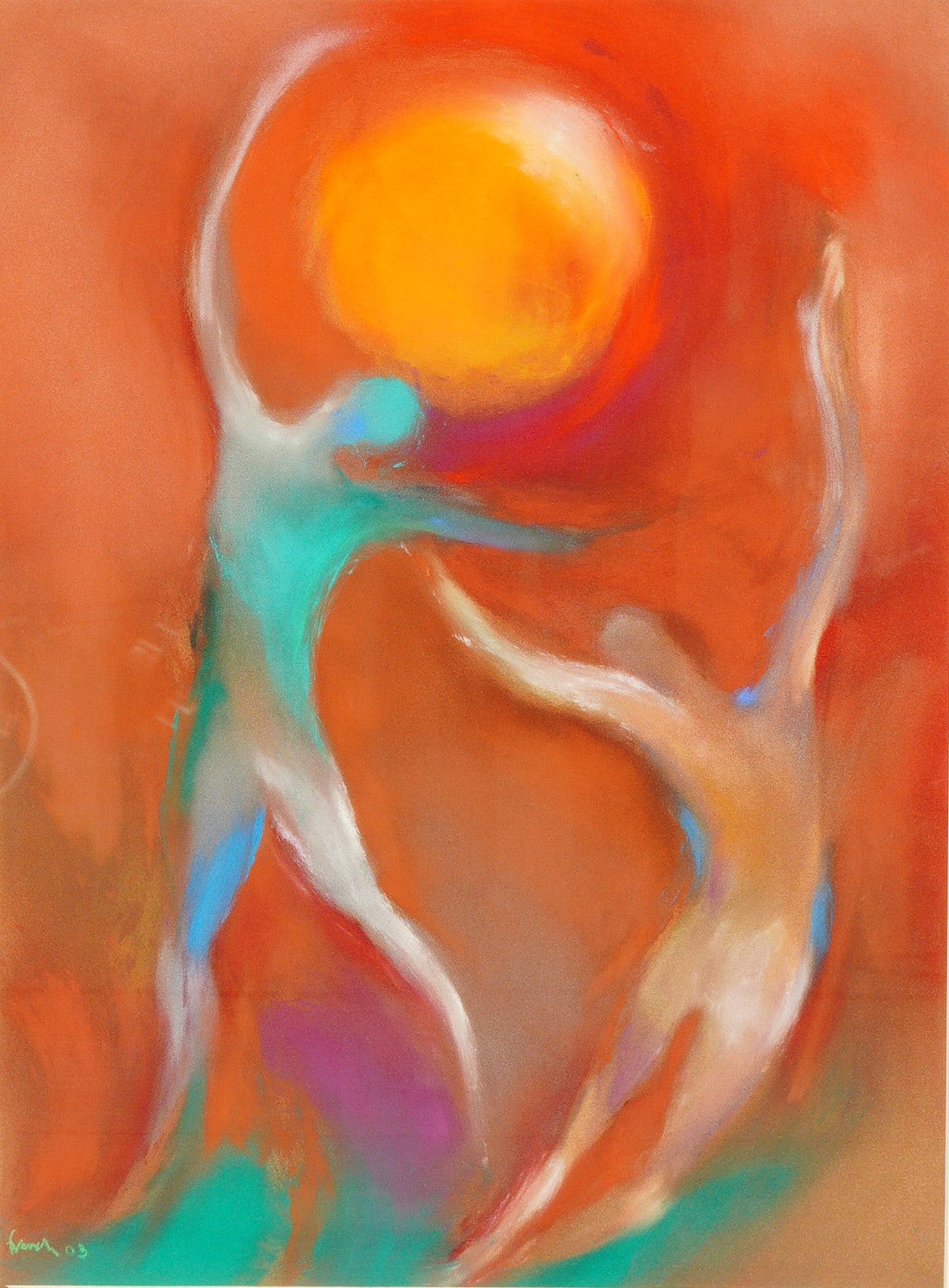 Diane French, Contemporary Figurative Abstraction, Signed (1 of 4)