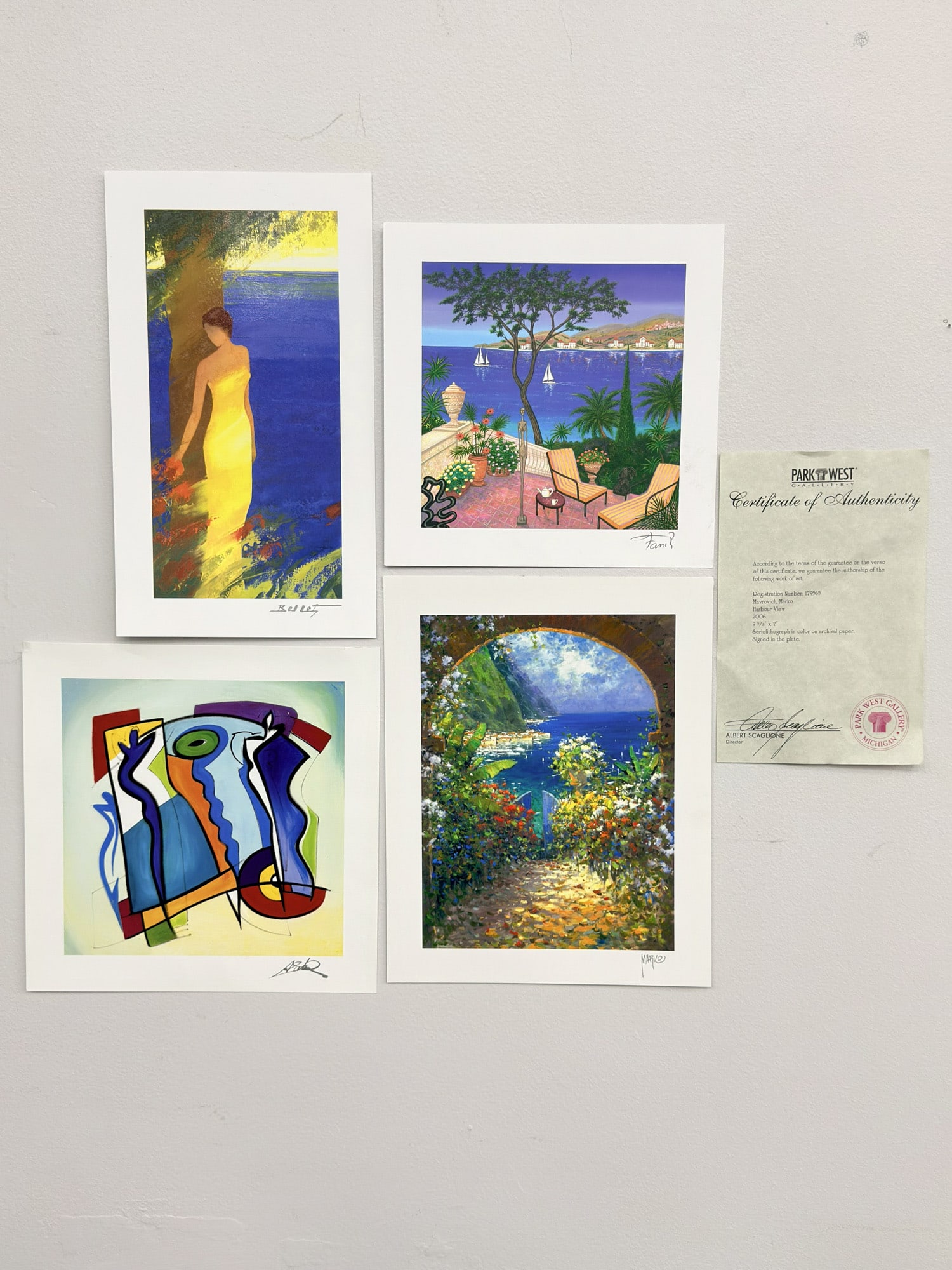 4pc Emile Bellet, Fanch Laden, Marko Mavorich, and Alfred Gockel, En Mediterranee and Others, (1 of 6)