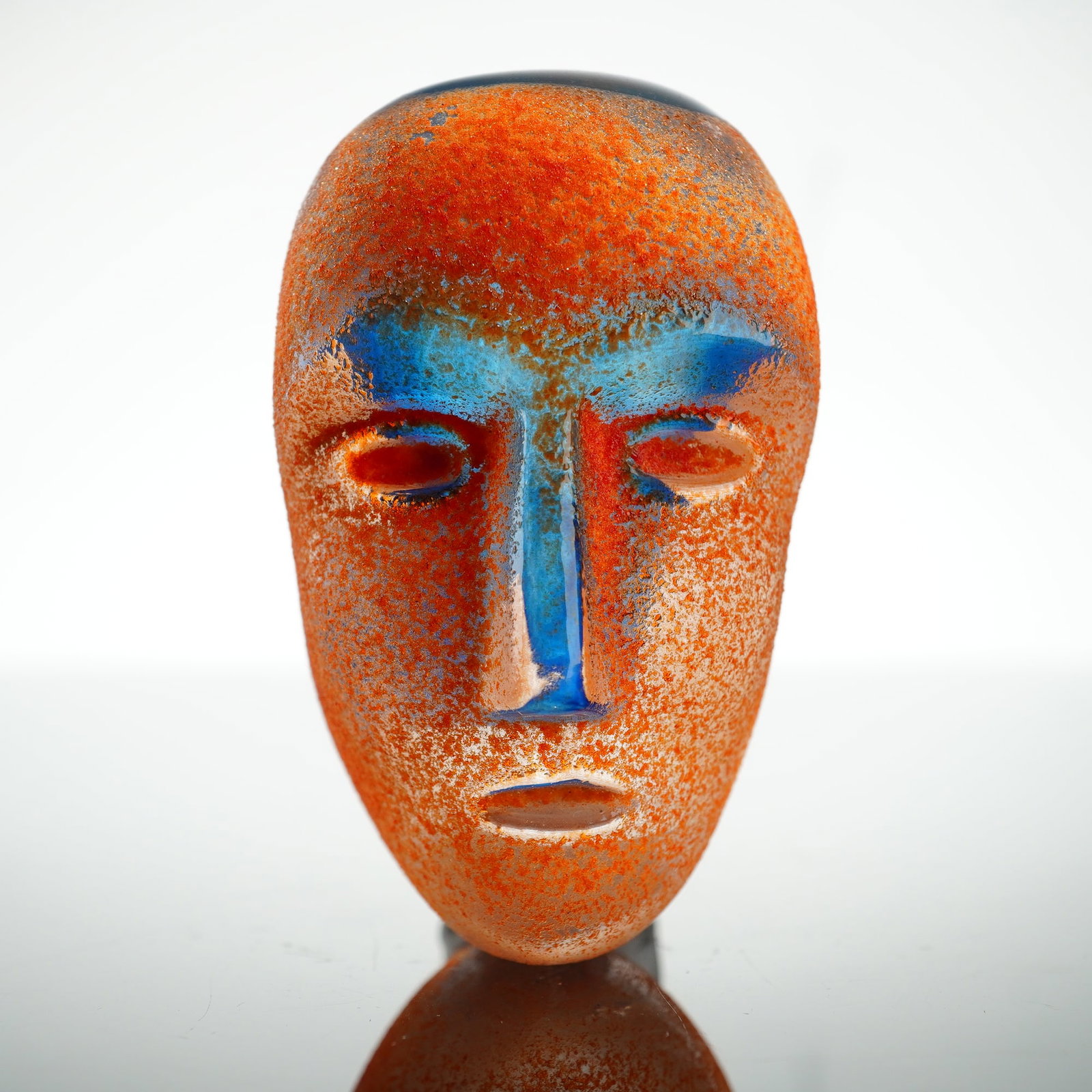 Bertil Vallien for Kosta Boda Brains Series Sand-Cast Glass Sculpture, Cesare (1 of 6)
