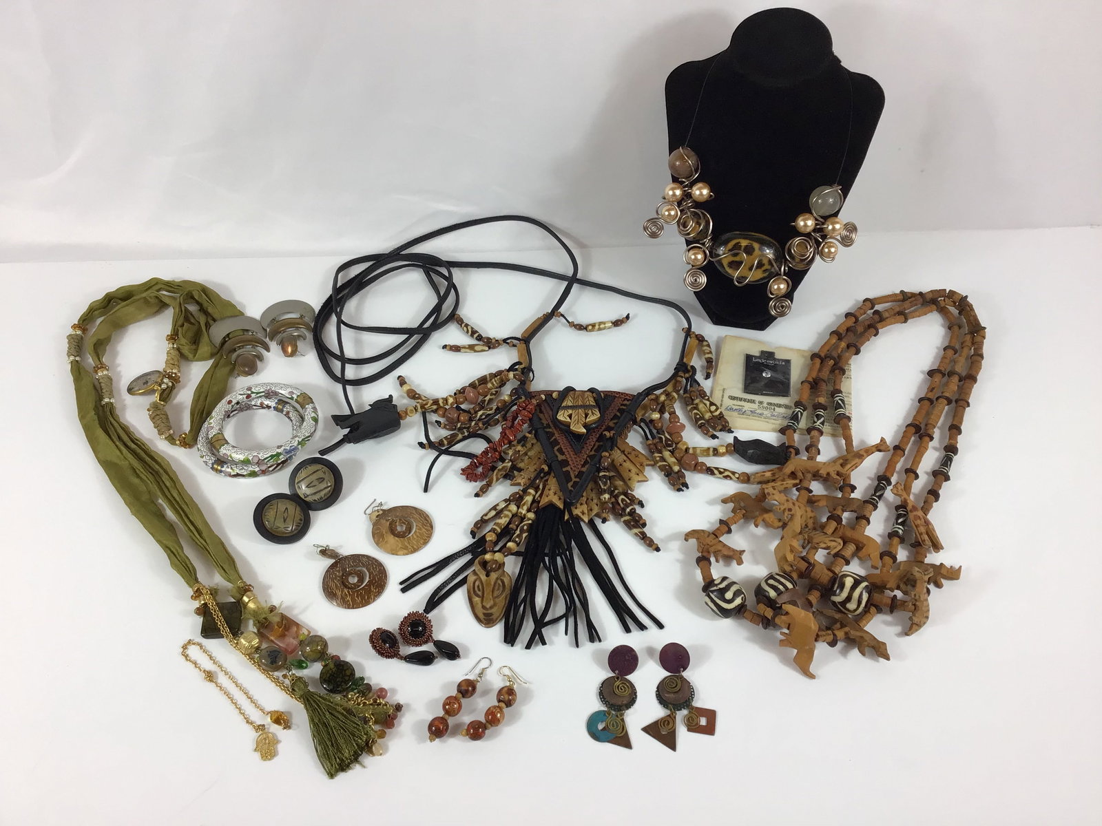 An Assortment of Tribal and Bohemian Style Costume Jewelry (1 of 2)