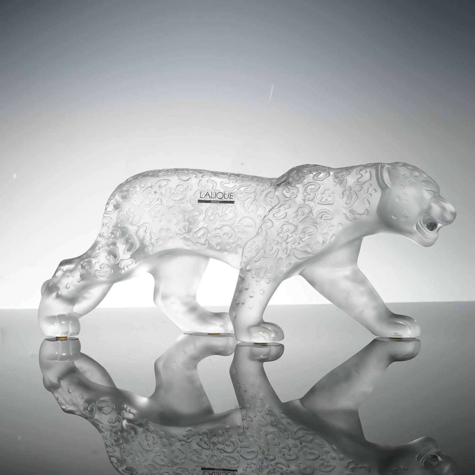 Lalique Clear Crystal Rajah Jaguar Sculpture (1 of 5)