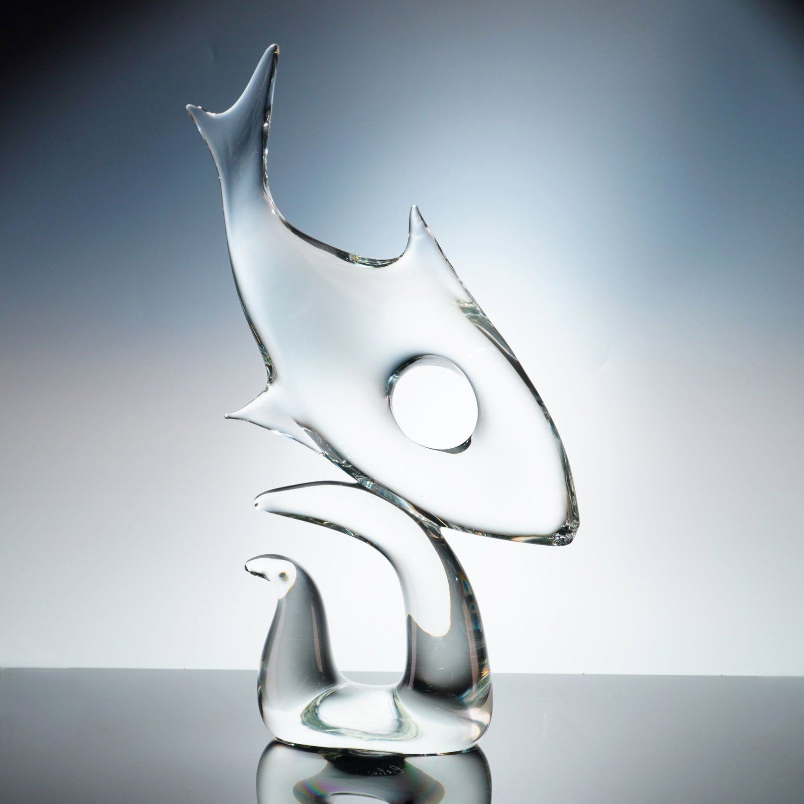 Licio Zanetti Murano Glass Fish Sculpture (1 of 5)