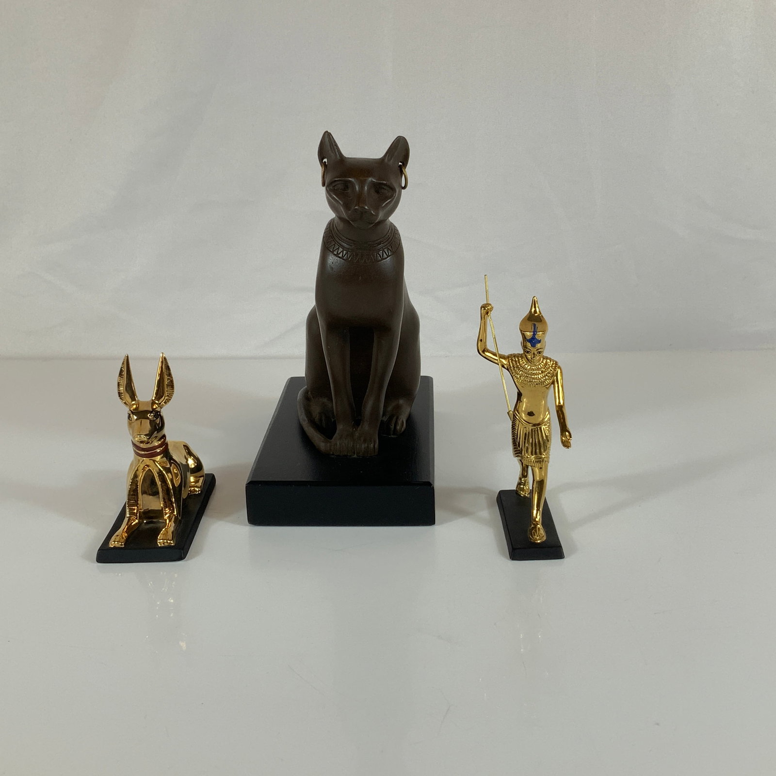 3pc Franklin Mint Egyptian-Themed Figurines (1 of 3)