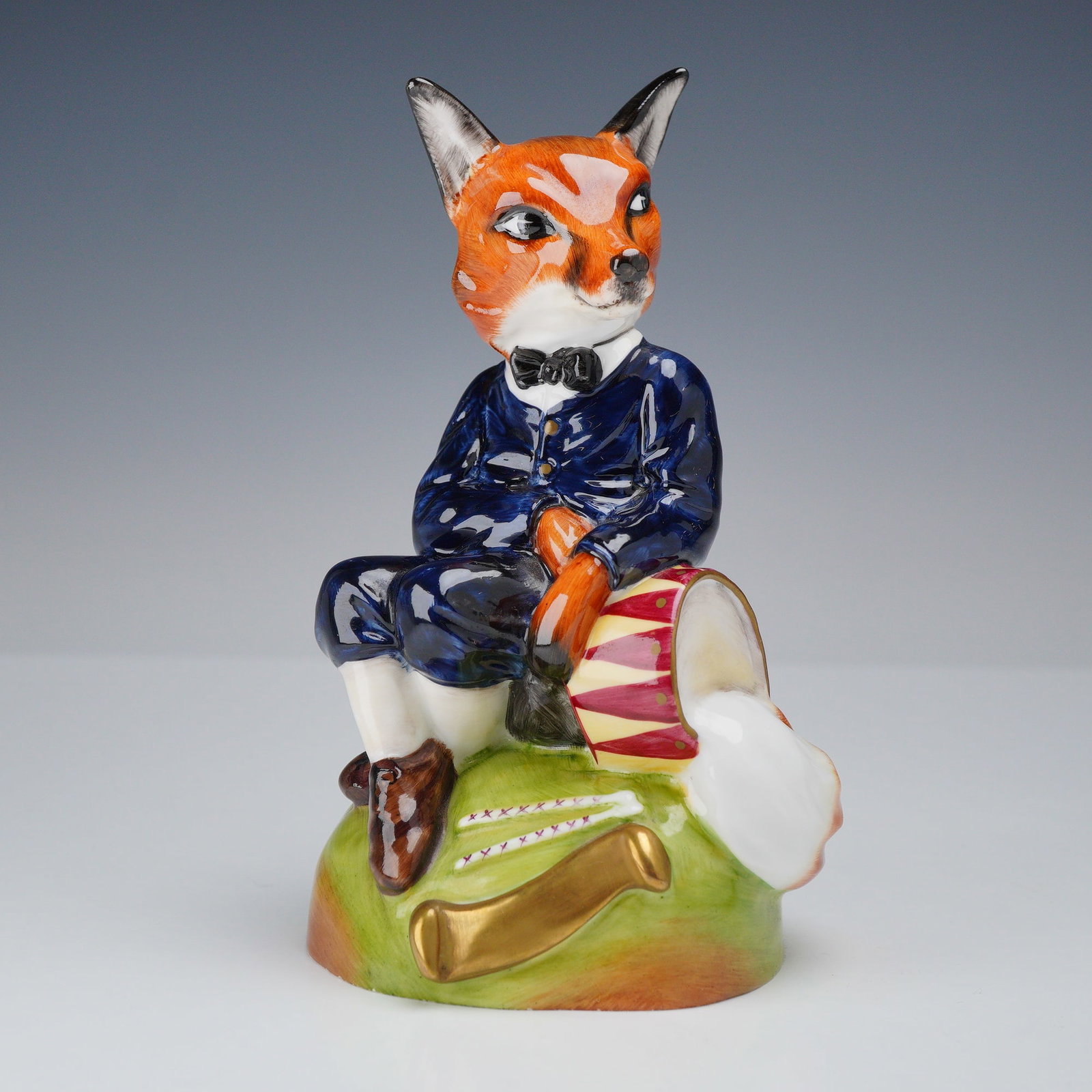 Royale Stratford Hand-Painted Limited-Edition Porcelain Figurine, Drummer Fox (1 of 3)