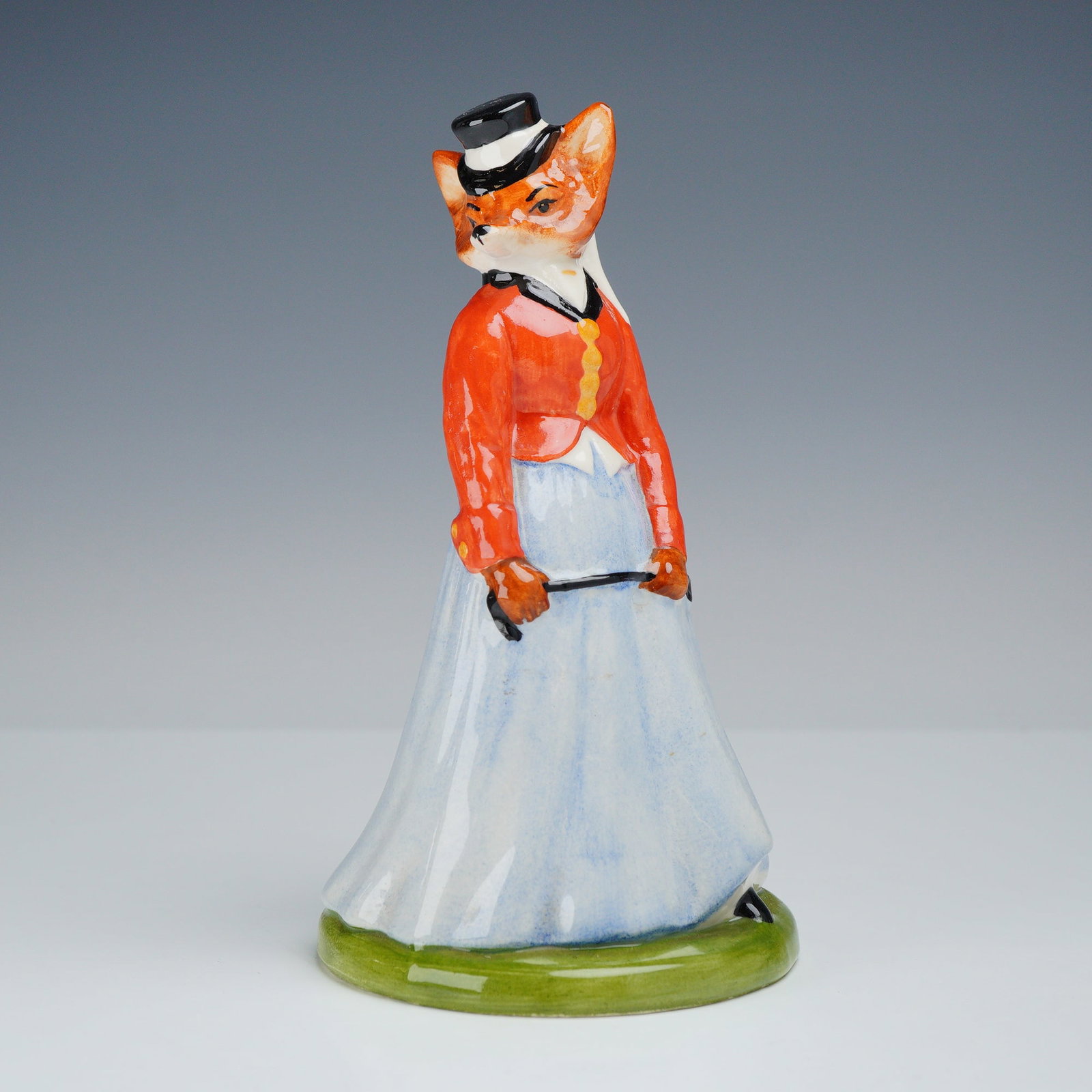 Grays Staffordshire Anthropomorphic Lady Fox Hunting Figurine (1 of 3)