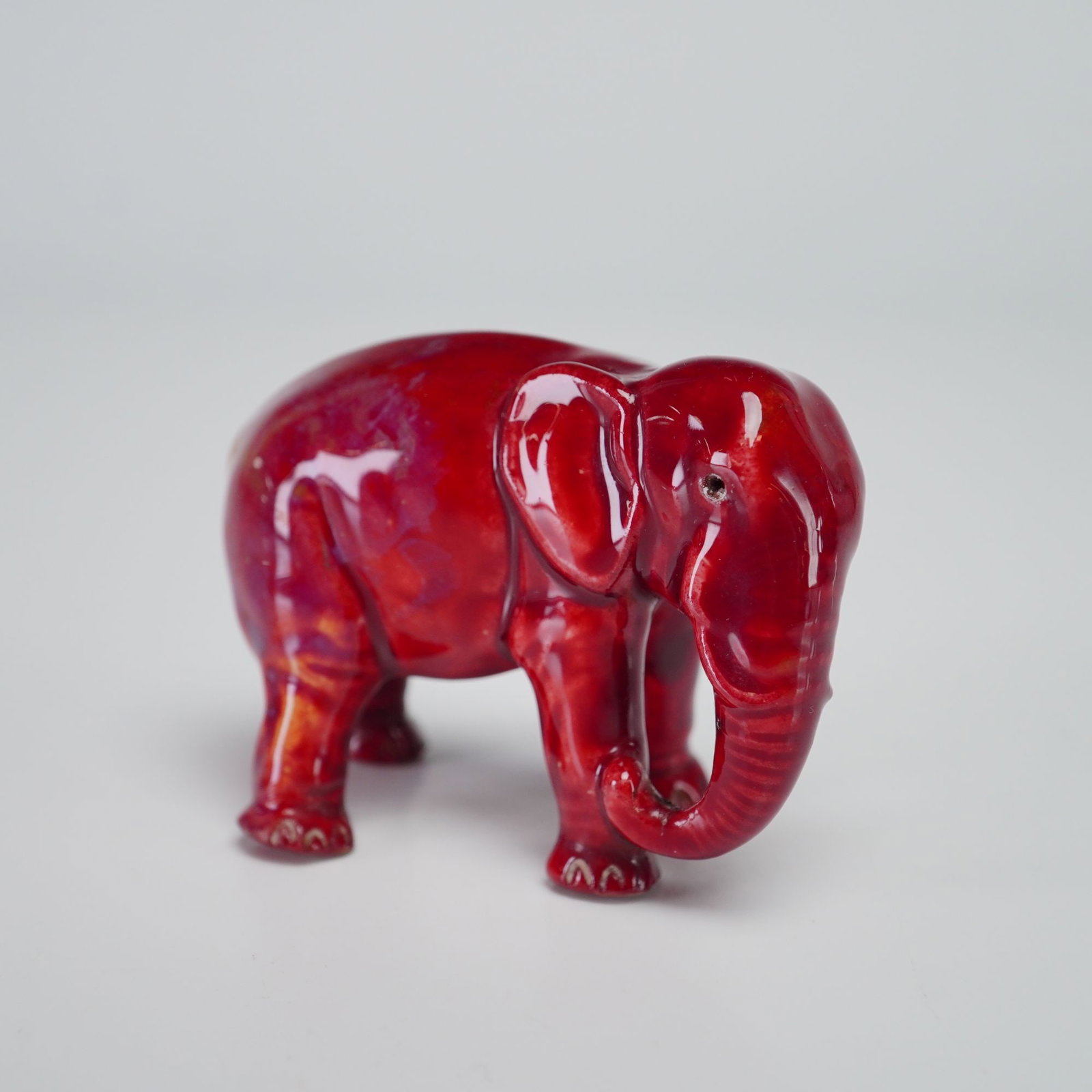 Bernard Moore Mini Flambe Elephant Figurine (1 of 3)