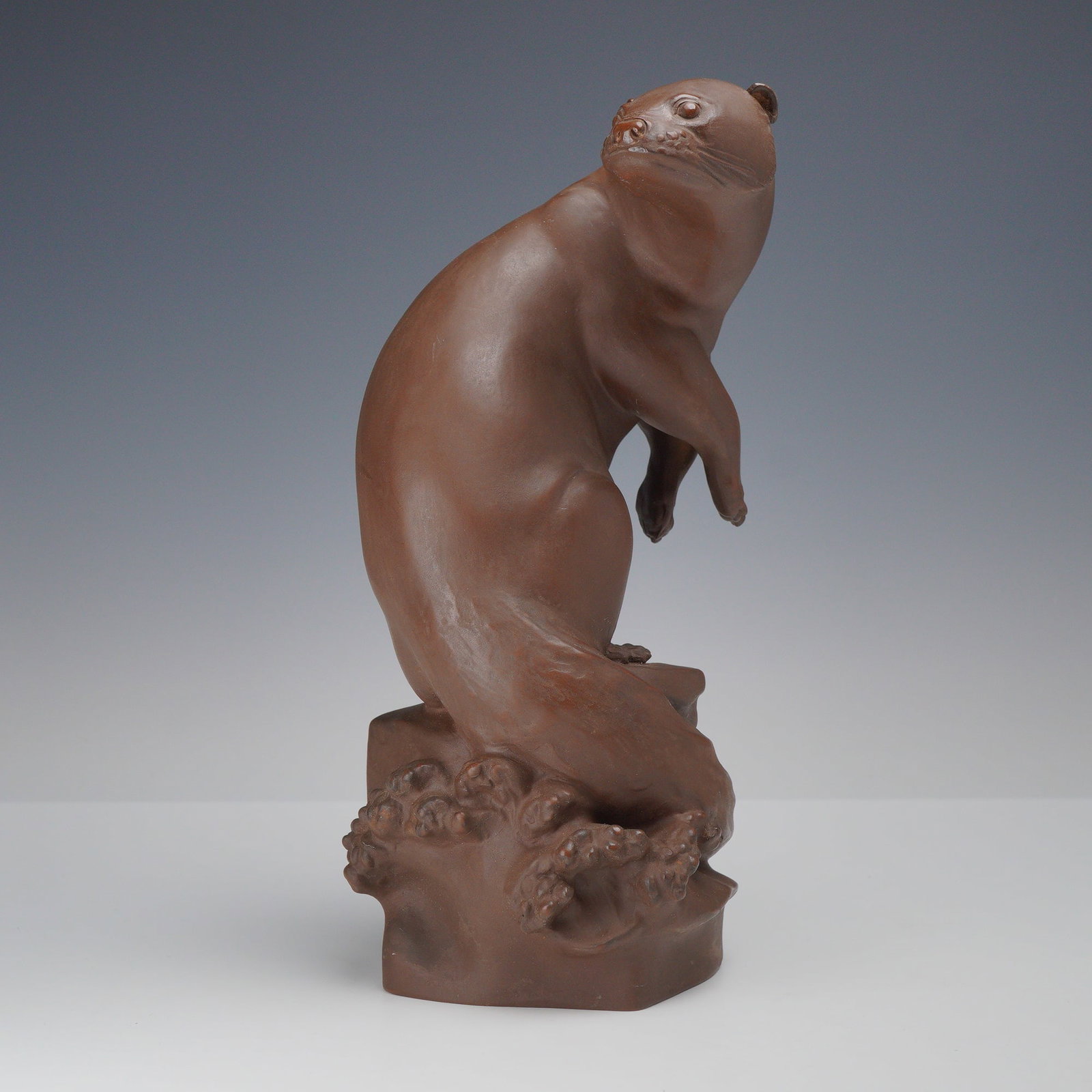 Meissen by Max Esser Böttger Stoneware Otter Sculpture (1 of 3)
