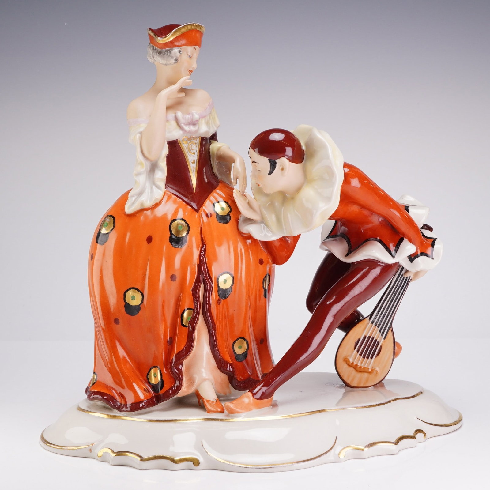 Royal Dux Bohemia Porcelain Figurine, Dancing Couple 3120 (1 of 4)