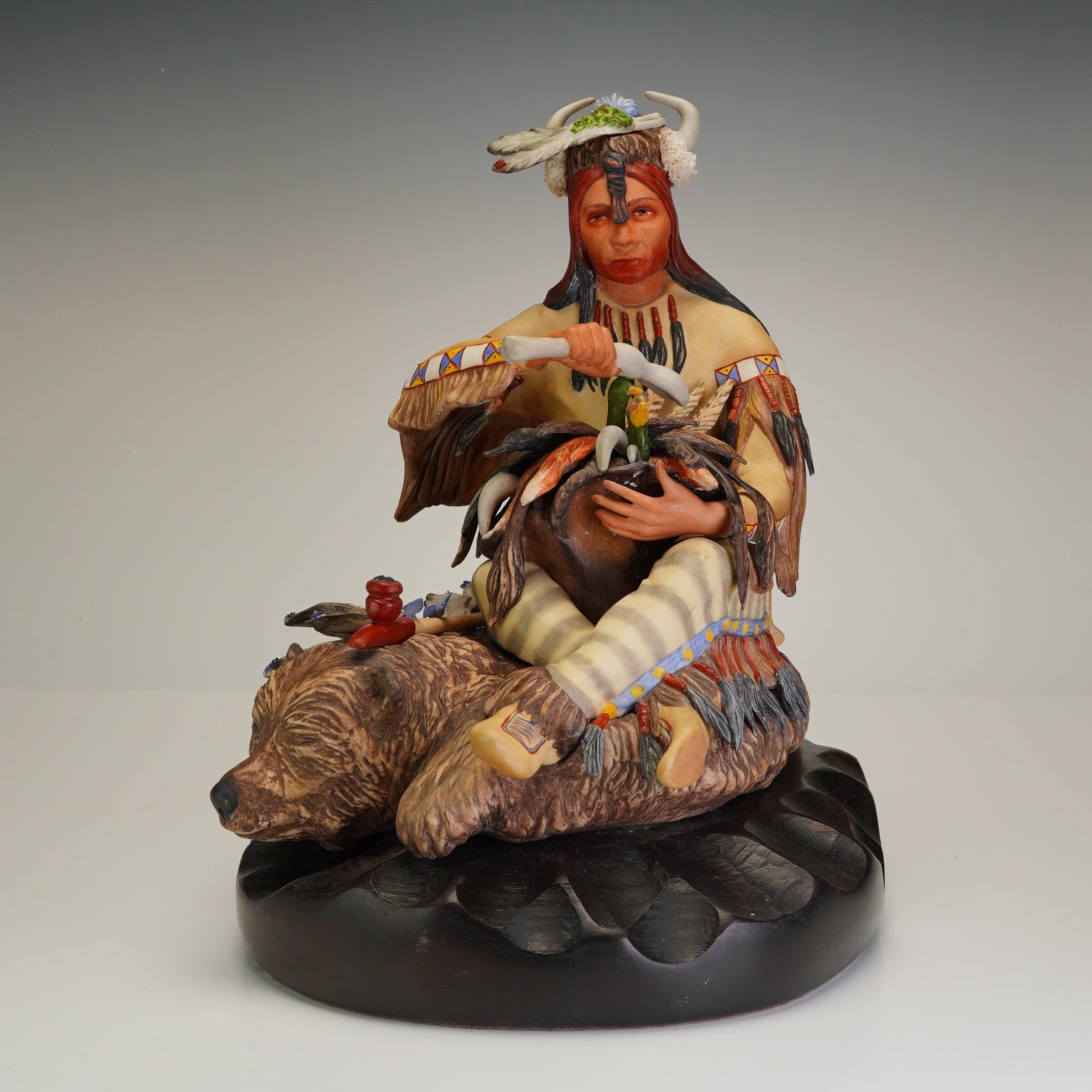 Cybis by Helen Granger Young Figurine, Blackfeet 'Beaverhead Medicine Man' (1 of 4)