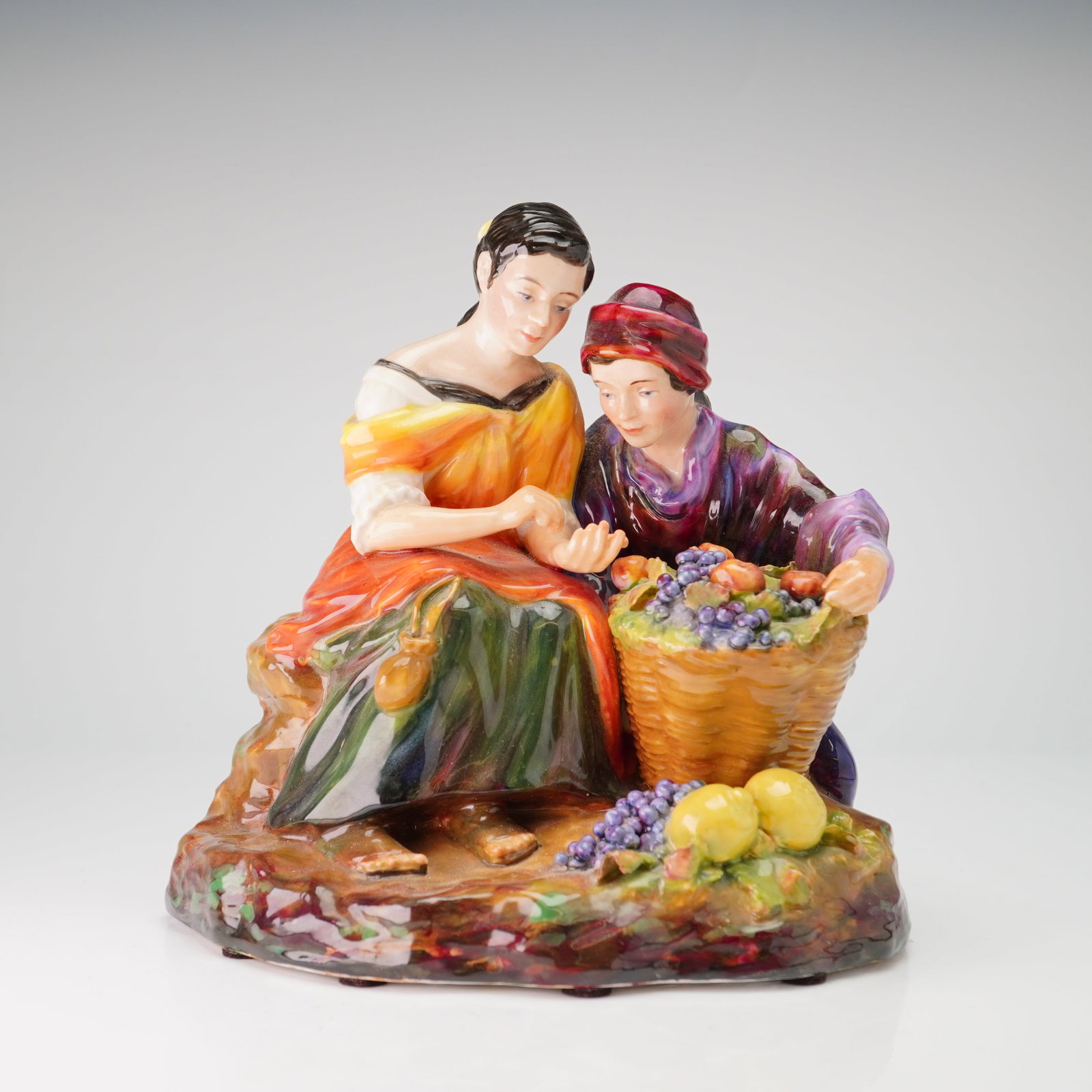 Studio Pottery by Reg Johnson Figurine, Fruit Sellers (1 of 3)