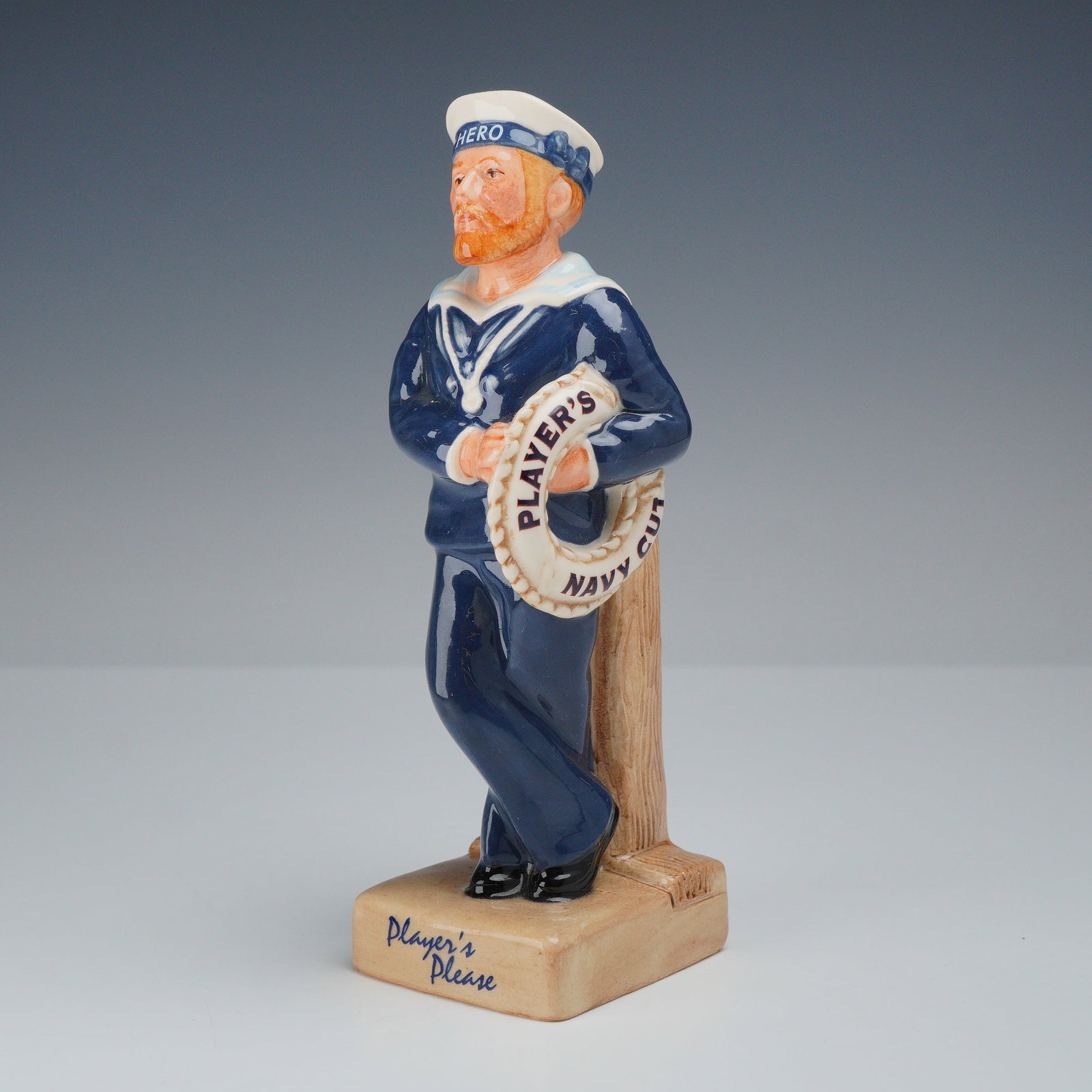 Royal Doulton Limited Edition Figurine, Player's Hero AC5: This Royal Doulton glazed ceramic figurine, titled Player's Hero (model AC5), is a collectible from the 20th Century Advertising Classics series. The figure depicts the iconic bearded sailor character