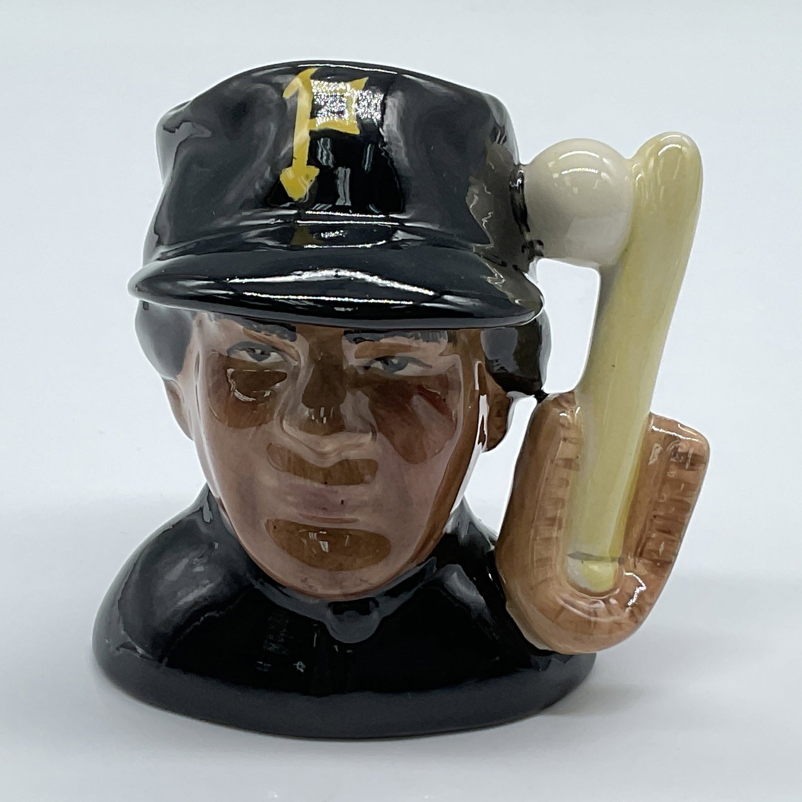Royal Doulton Prototype Mini Character Jug, Baseball Player (1 of 3)