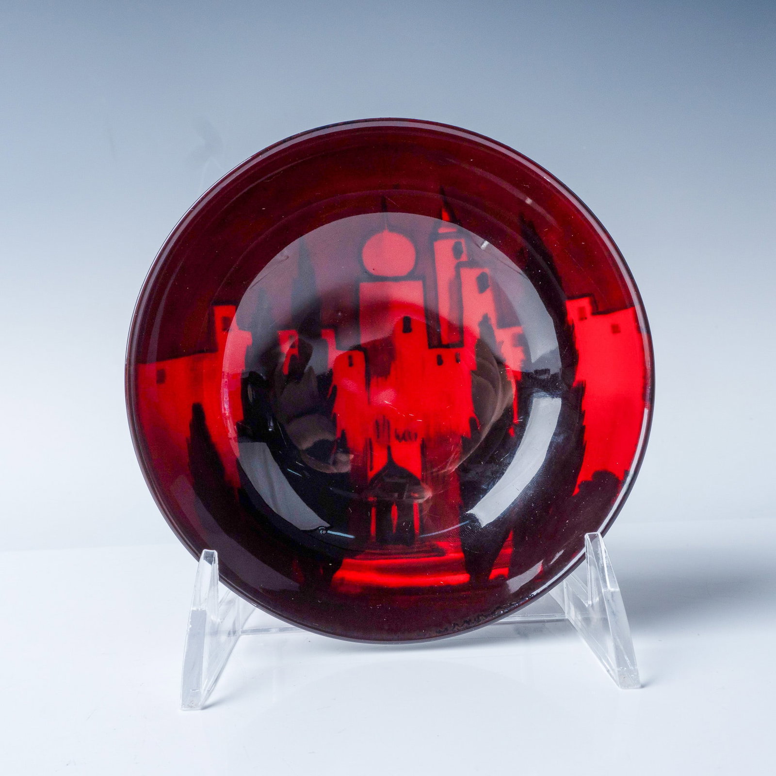 Royal Doulton Flambe Bowl with Architecture Design (1 of 4)