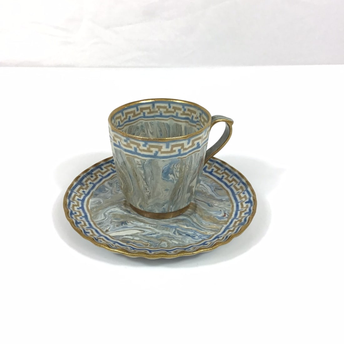 Two-Piece Doulton and Rix's Patent Marqueterie Cup and Saucer (1 of 3)