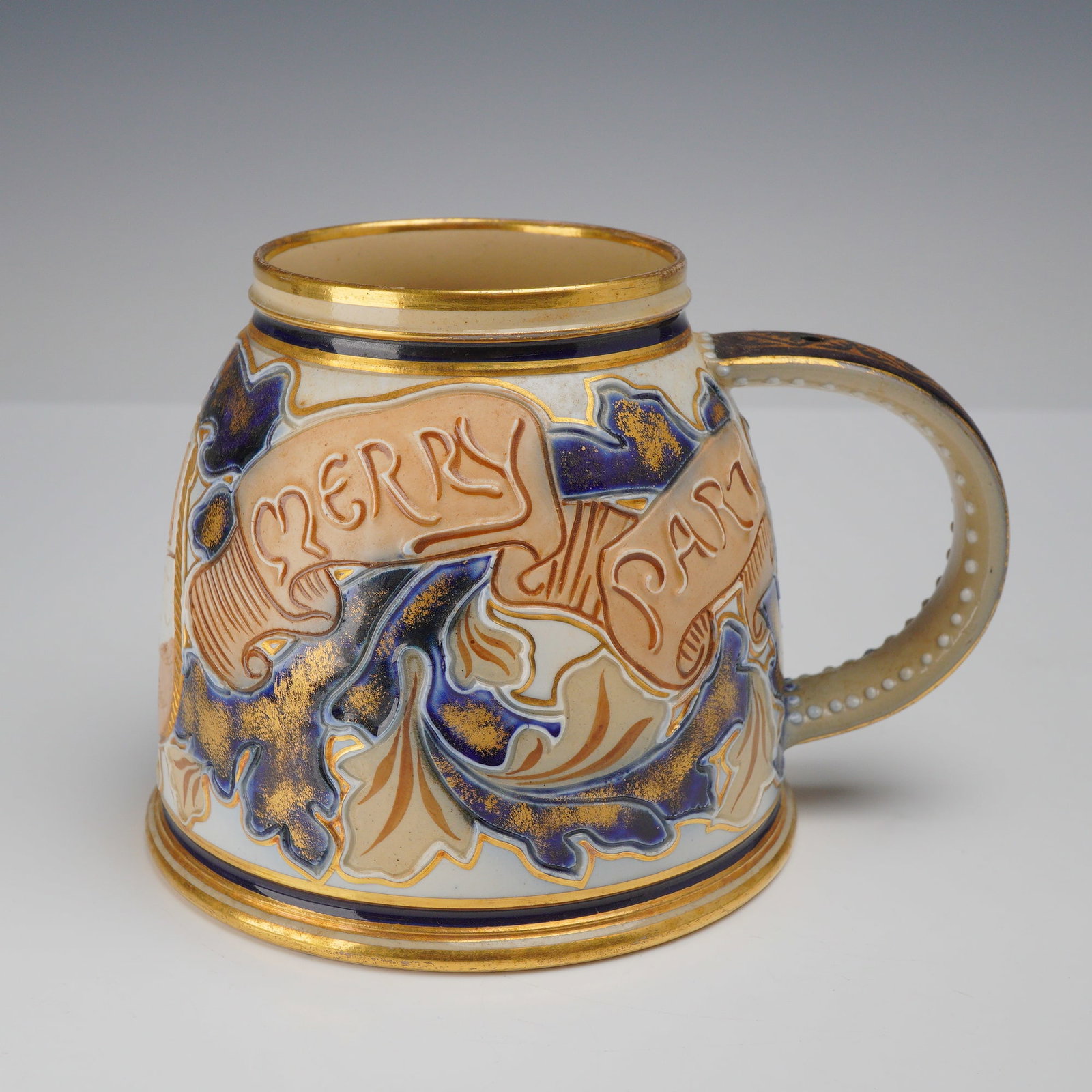 Wedgwood Victorian Gilded Earthenware Tankard (1 of 3)