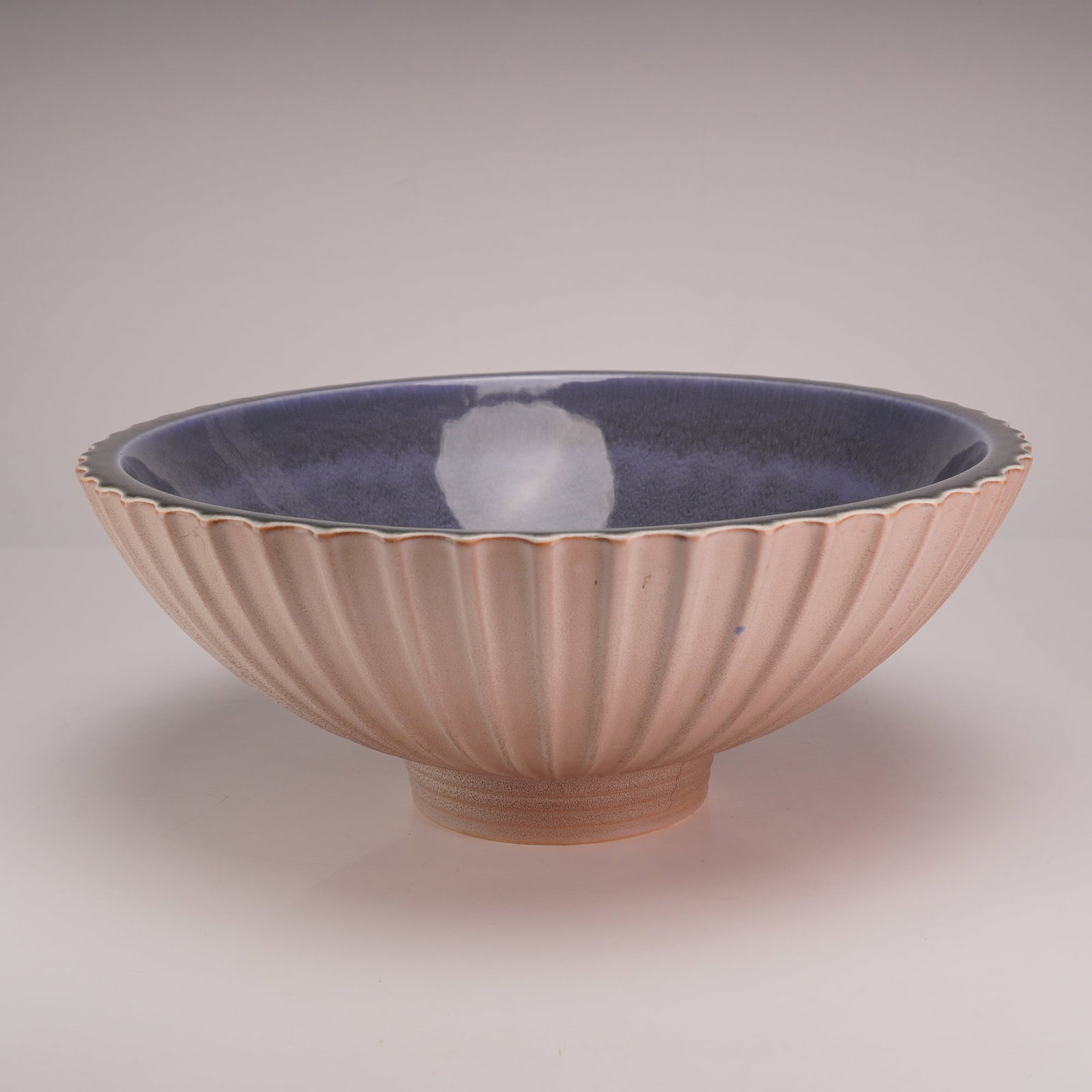 Wedgwood Norman Wilson Unique Ware Fluted Bowl (1 of 3)