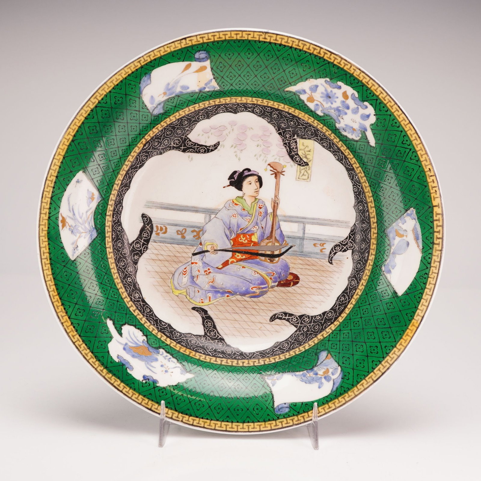 Wedgwood Japonisme Style Footed Porcelain Bowl for James Powell and Sons Whitefriars (1 of 3)