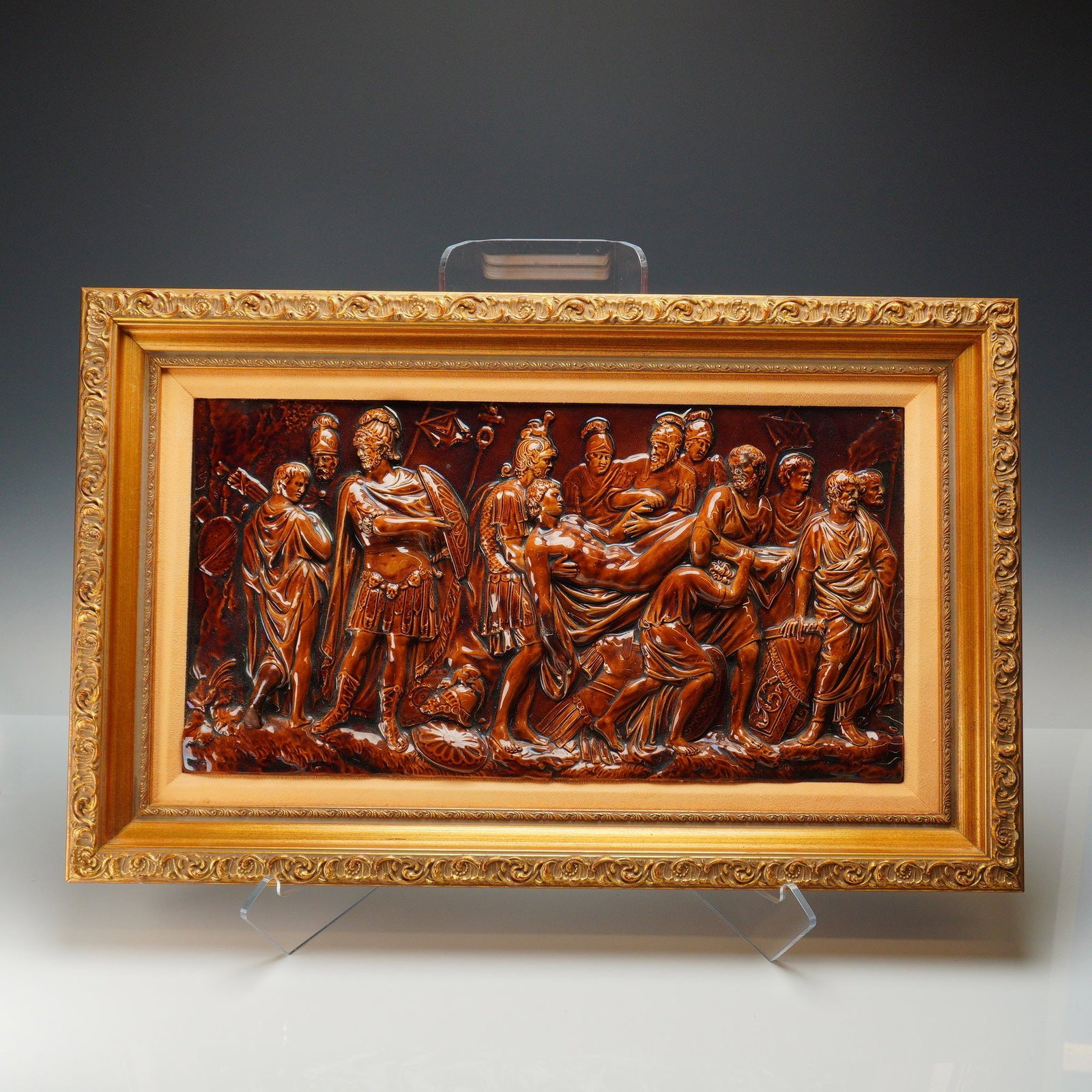 Wedgwood Glazed Ceramic High-Relief Plaque 'The Death of Meleager' (1 of 5)
