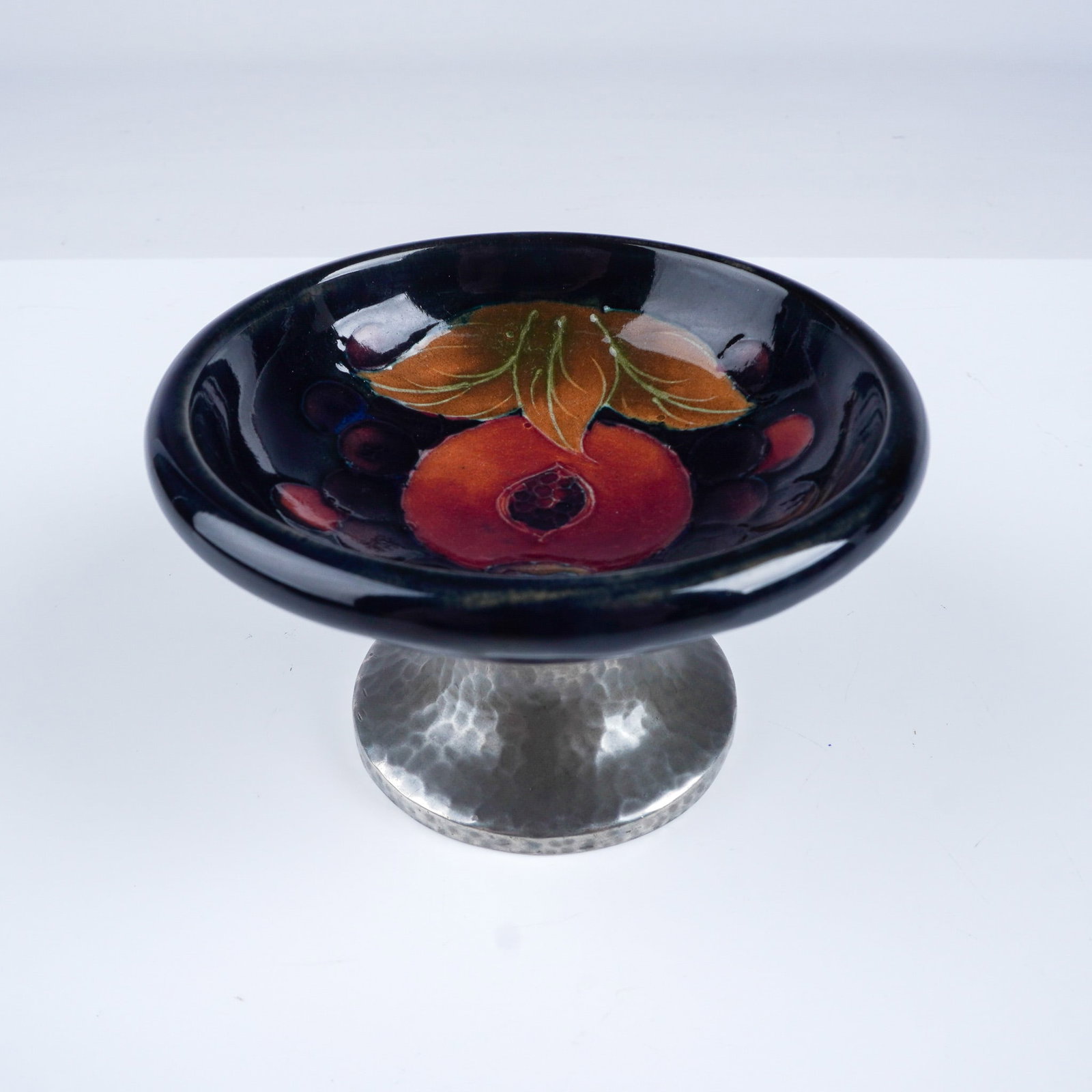 Moorcroft Pottery Pomegranate Tazza with Tudric Stand (1 of 4)