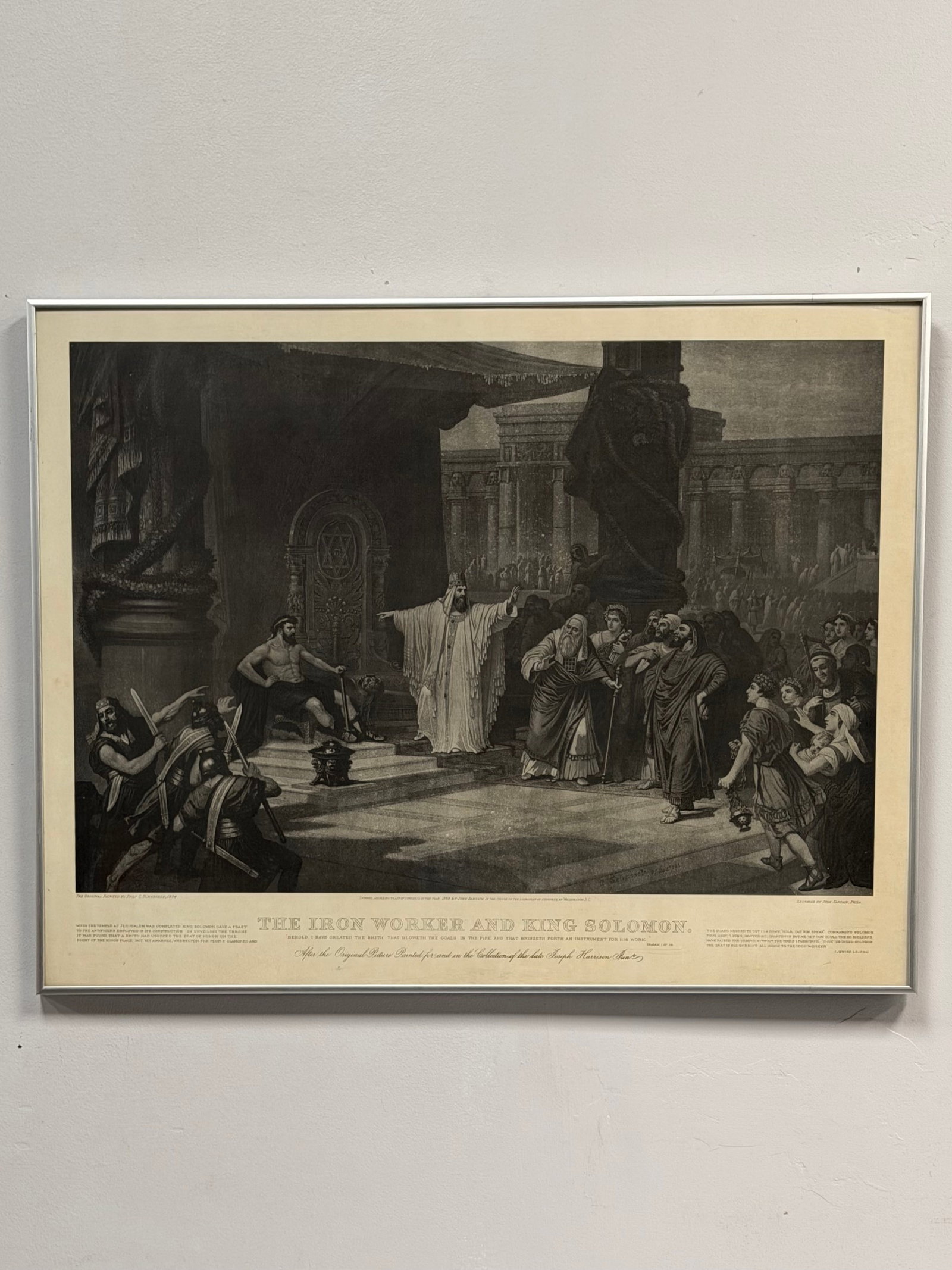 After Christian Schussele, Engraved by John Sartain (American, 1808-1897), The Iron Worker and King (1 of 8)
