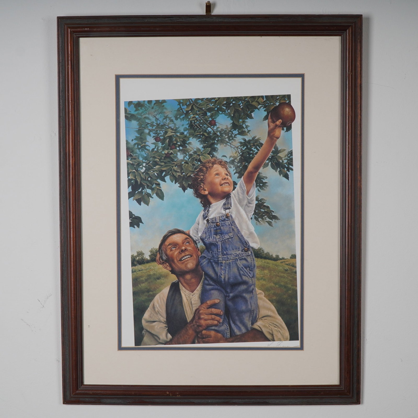 Gene Boyer, Framed Color Print on Paper, Father's Love, Signed (1 of 5)